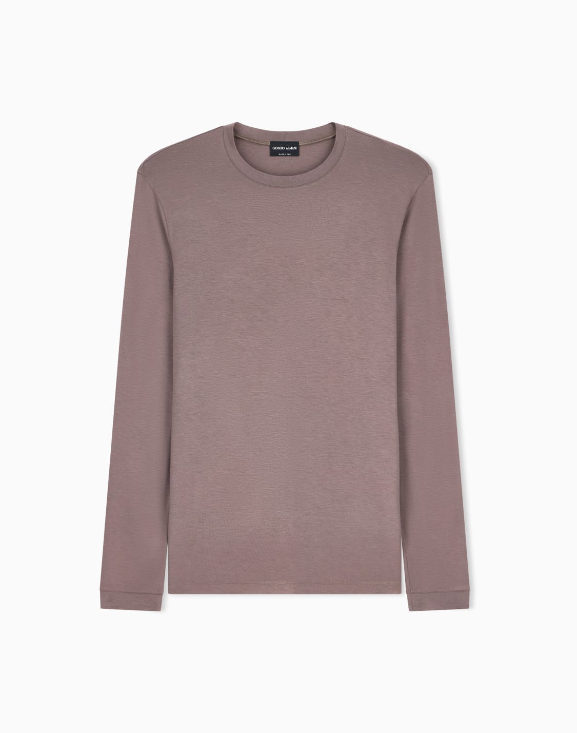 pull-en-jersey-de-viscose-stretch-col-rond-exclusivit-web-marron--giorgio-armani