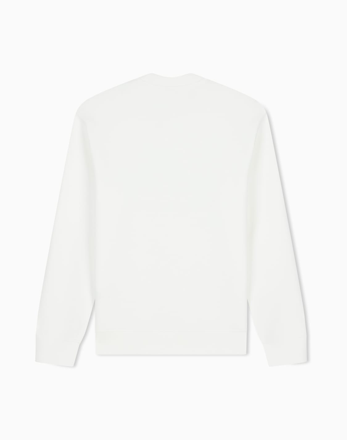 sweatshirt-in-bonded-stretch-cotton-white--armani-exchange