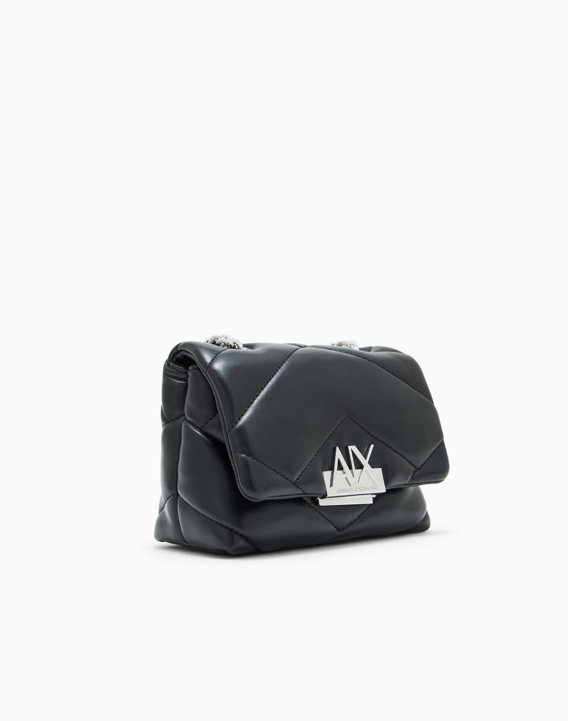 sac-bandoulire-matelass-avec-rabat-et-chane-en-mtal-noir--armani-exchange