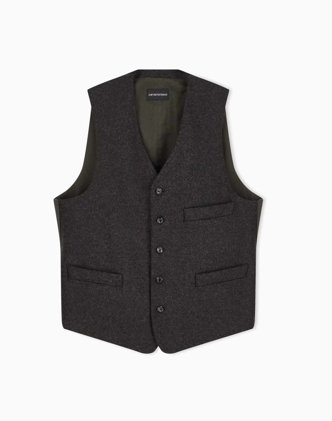 chaleco-forrado-en-tejido-de-franela-compacta-de-lana-marrn--emporio-armani
