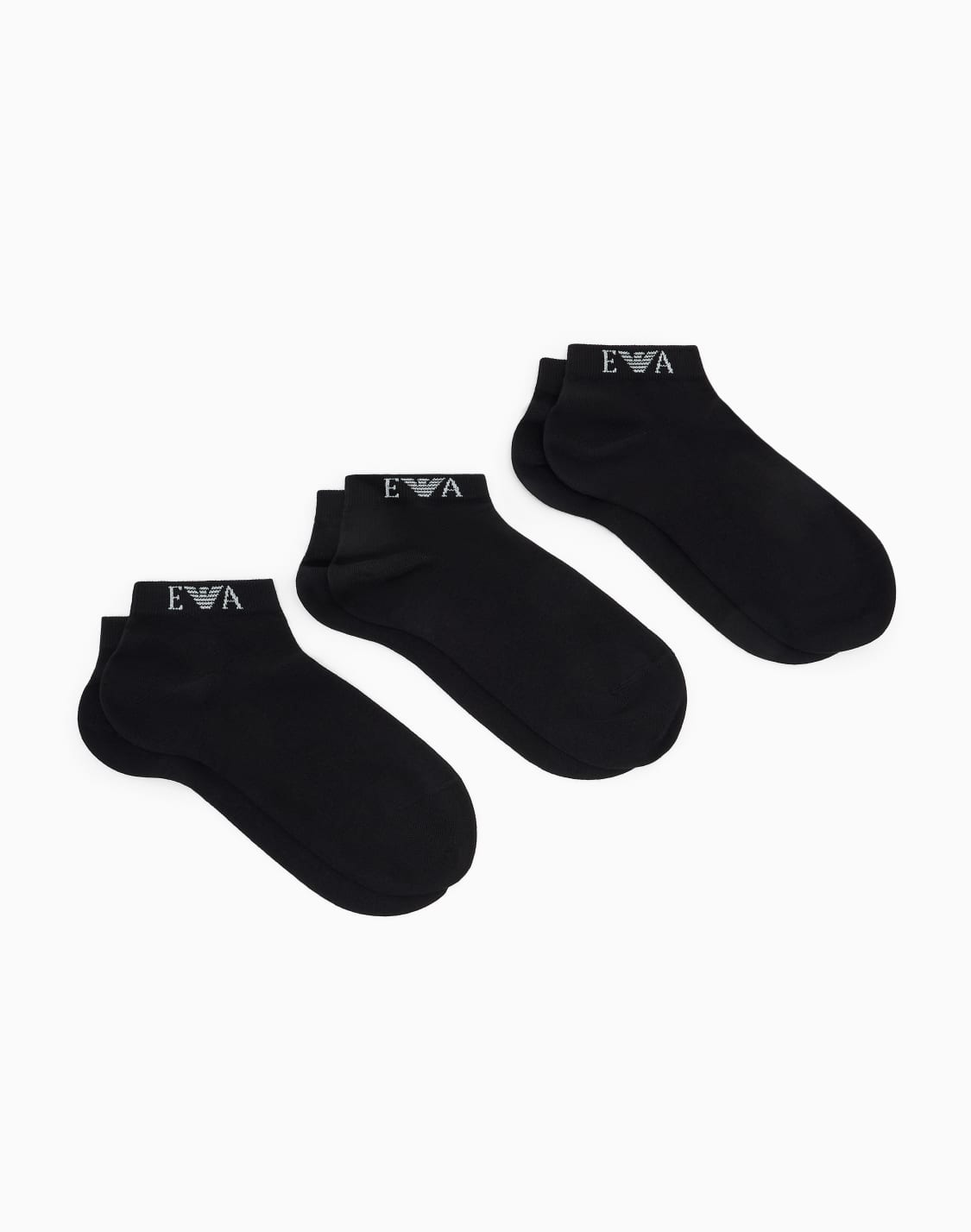 モノグラム-3足セット-スニカソックス-ブラック--emporio-armani