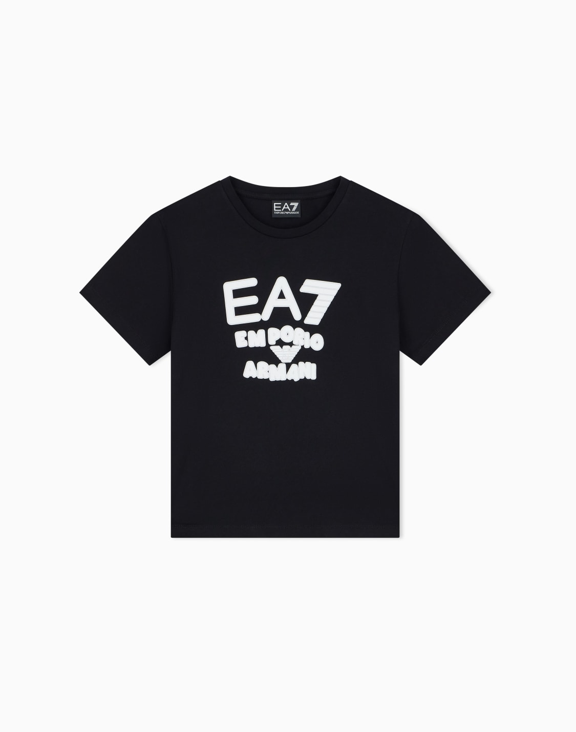 レギュラフィット-コットンtシャツ-ロゴシリズ-ガル-ブラック--ea7