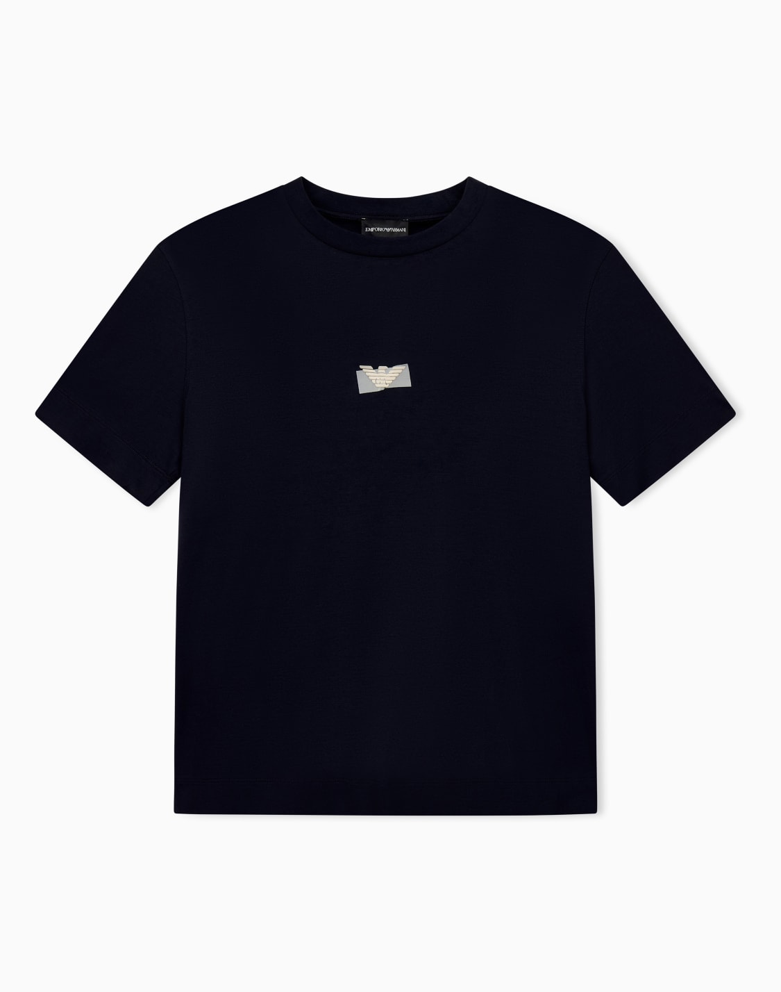 camiseta-de-punto-de-algodn-y-lyocell-de-corte-regular-azul-marino--emporio-armani