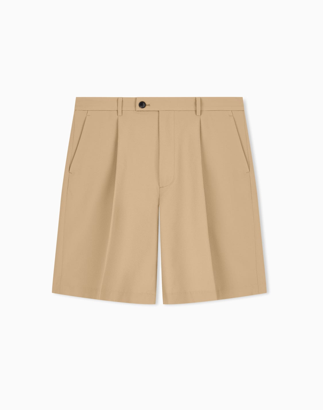 bermuda-shorts-in-seersucker-with-down-and-feather-padding-베이지--emporio-armani