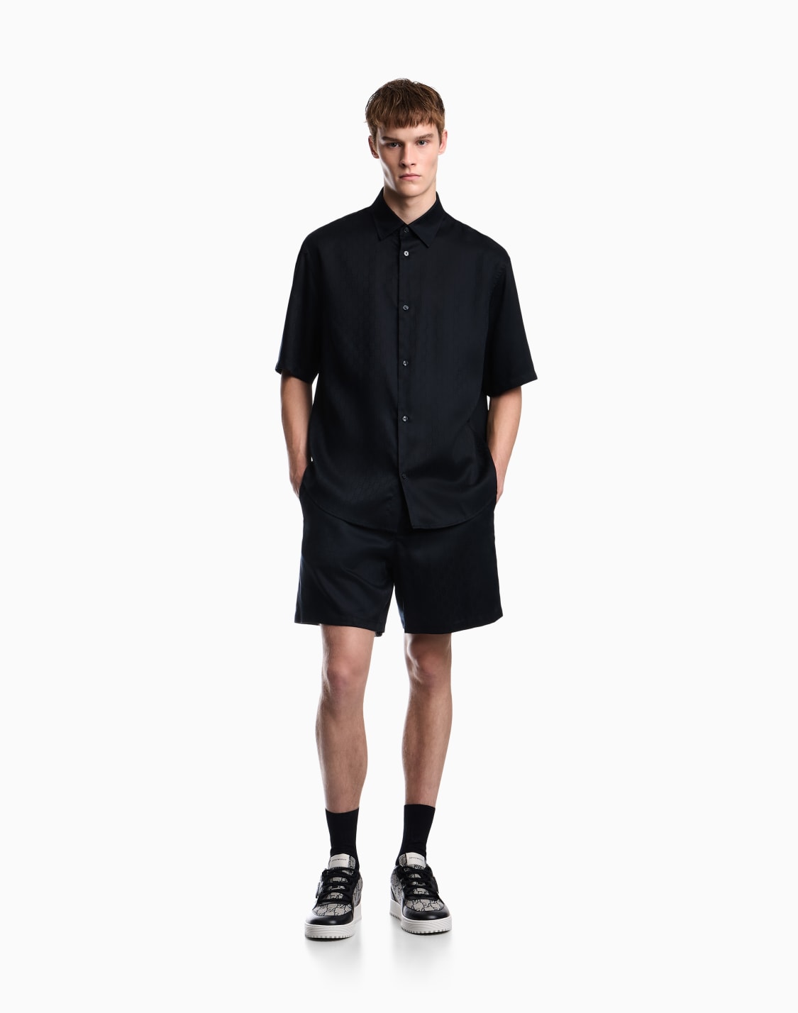 shirt-in-lyocell-jacquard-with-a-regular-fit-blue--emporio-armani