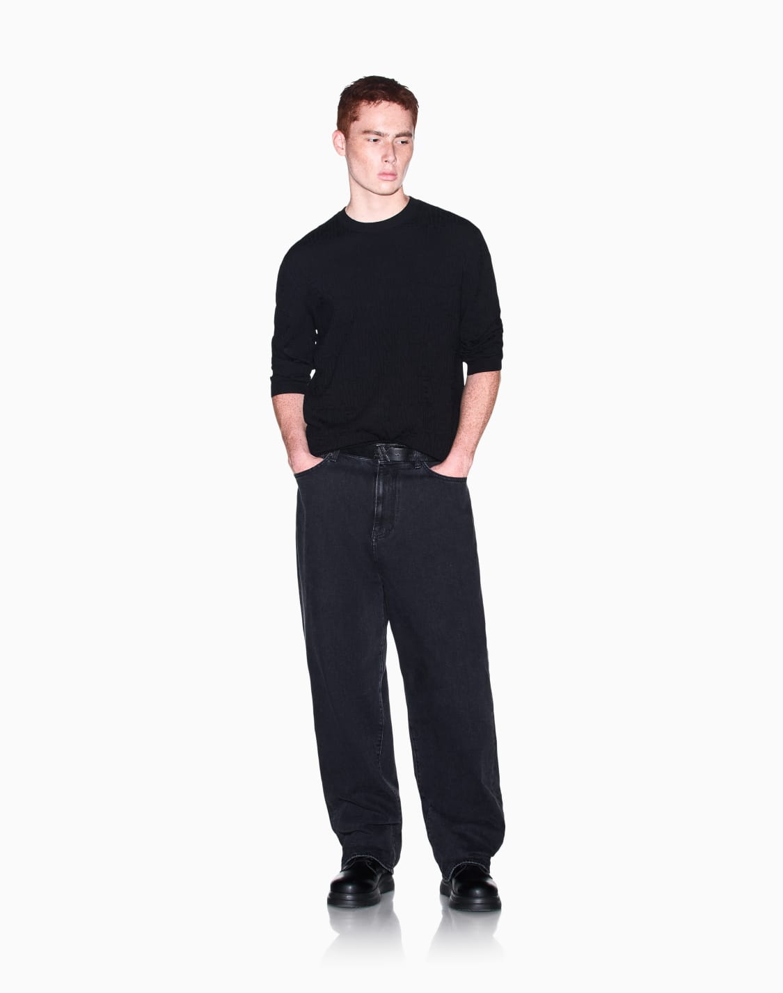 pull-en-maille-de-mlange-de-viscose-noir--armani-exchange