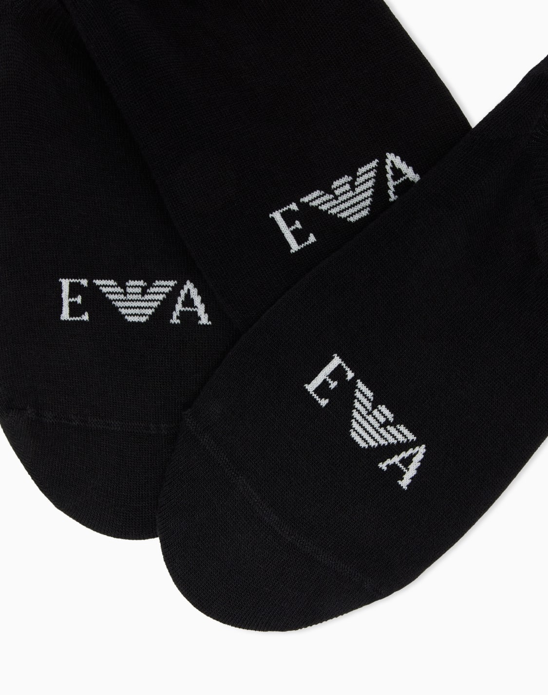 モノグラム-コットン混紡-ロカットソックス-3足セット-ブラック--emporio-armani