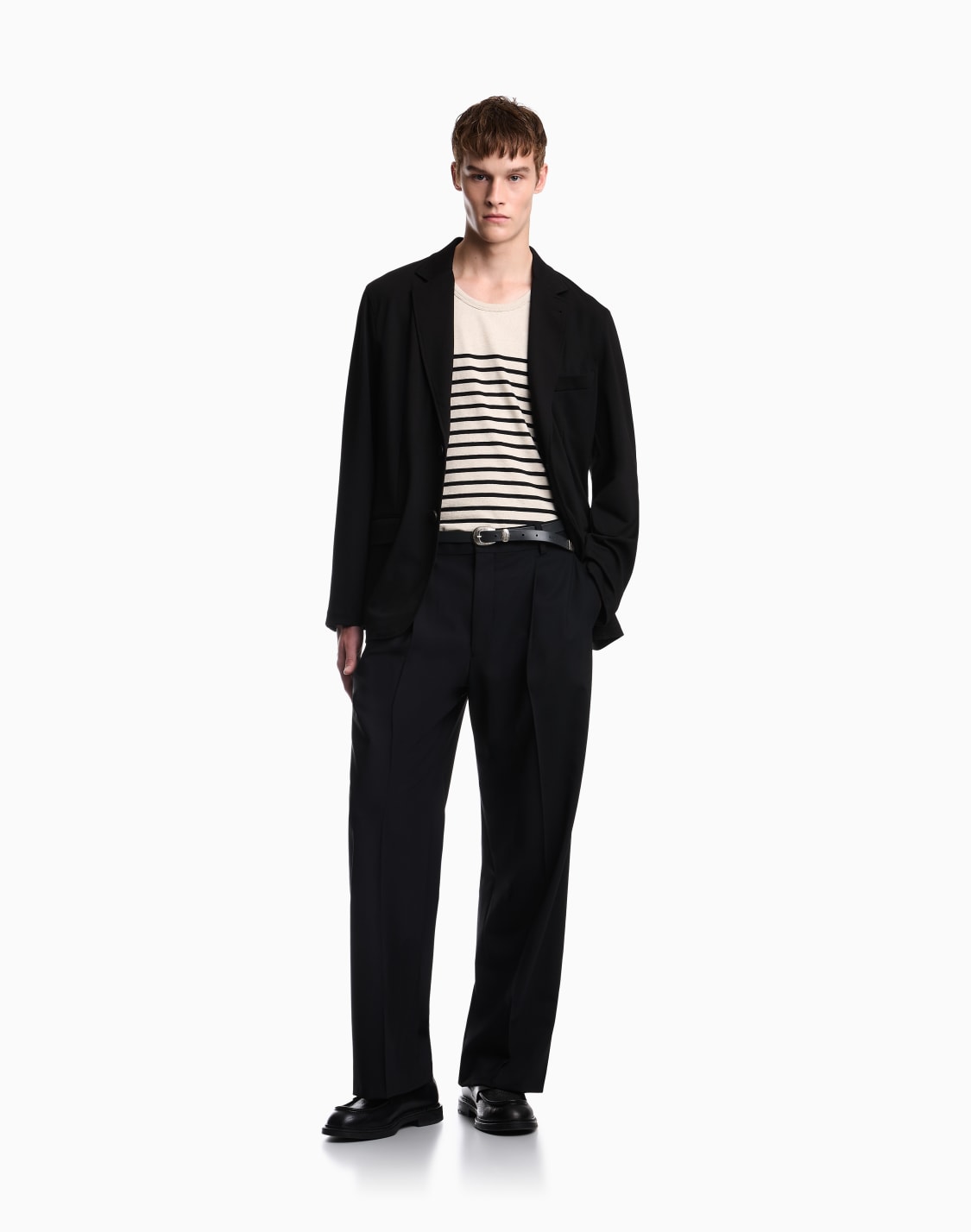 chaqueta-de-abotonadura-sencilla-en-tejido-texturizado-efecto-gofrado-negro--emporio-armani