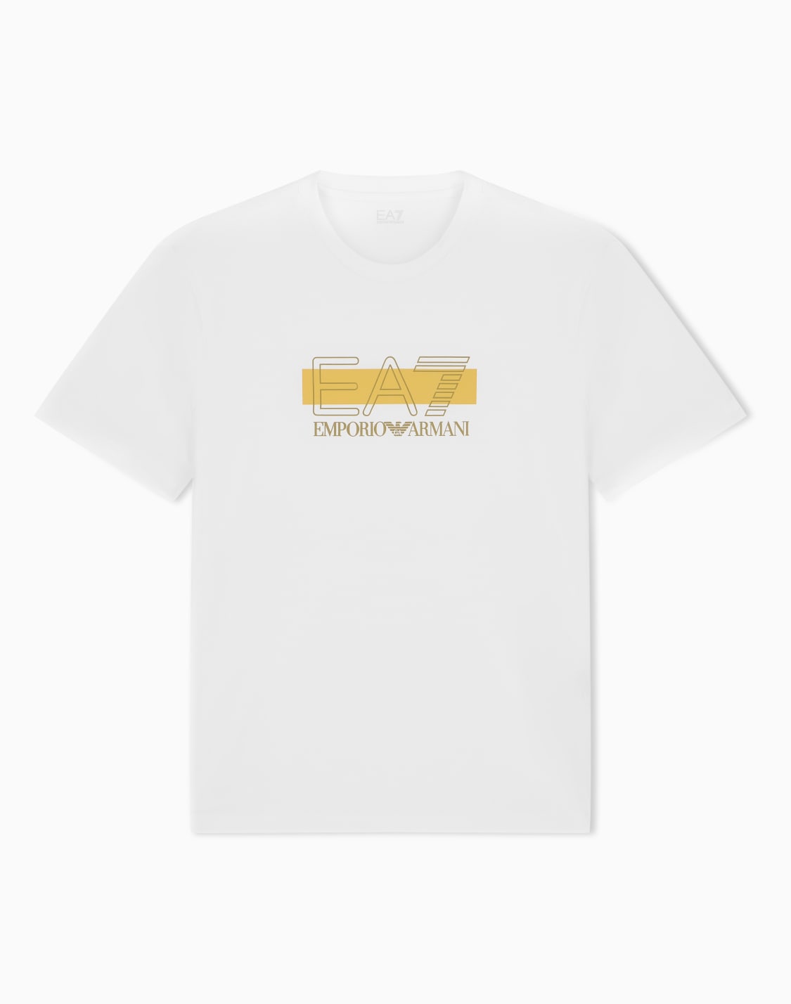 レギュラフィット-半袖tシャツ-コットン-ビジビリティ-ホワイト--ea7