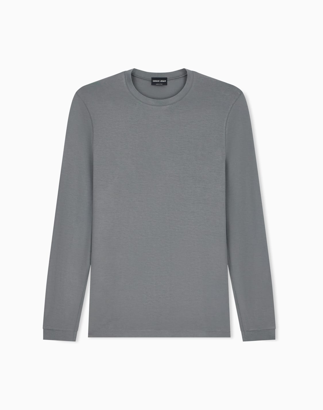 long-sleeve-jumper-in-stretch-viscose-grey--giorgio-armani