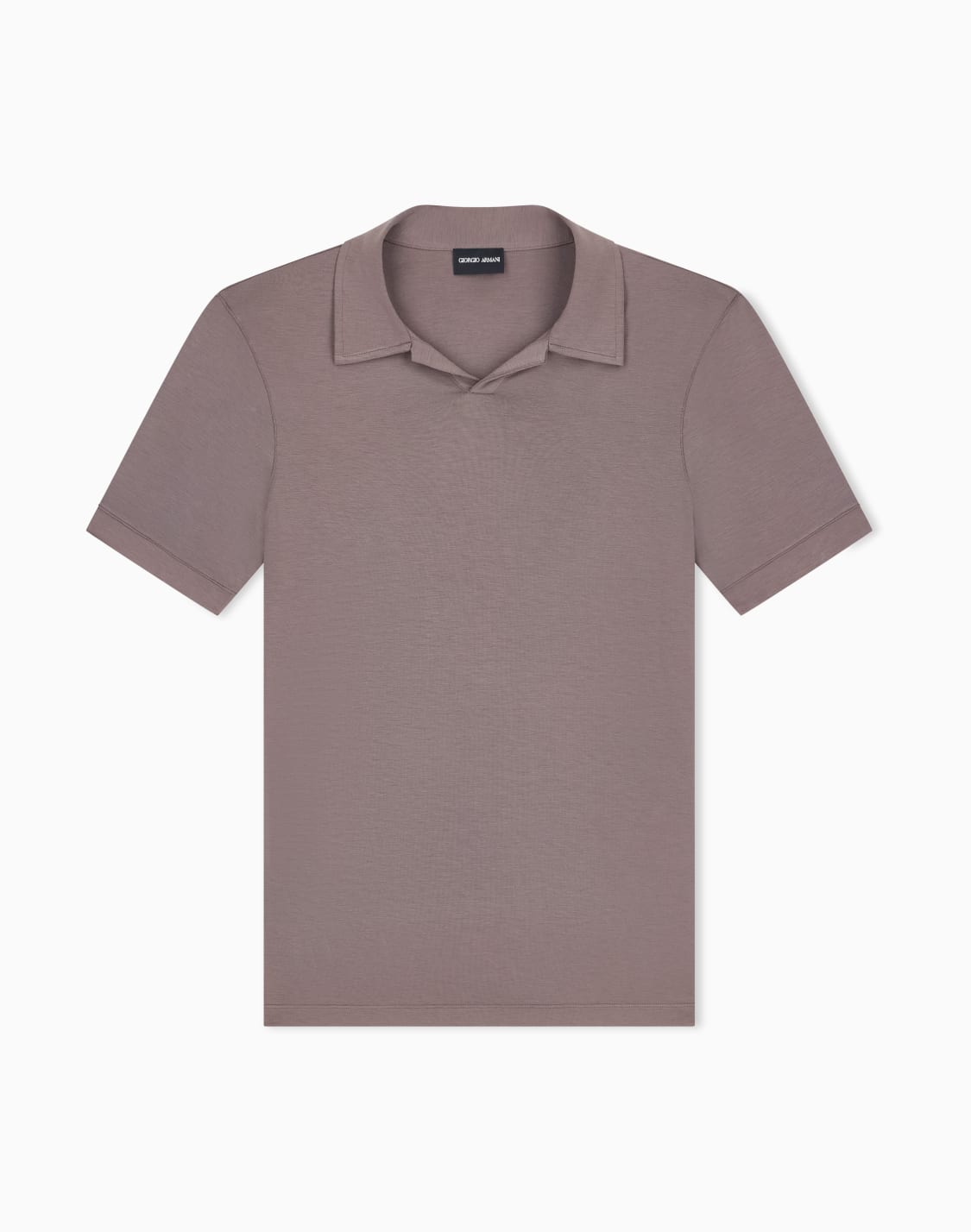 polo-en-viscosa-elstica-sin-botones-marrn--giorgio-armani