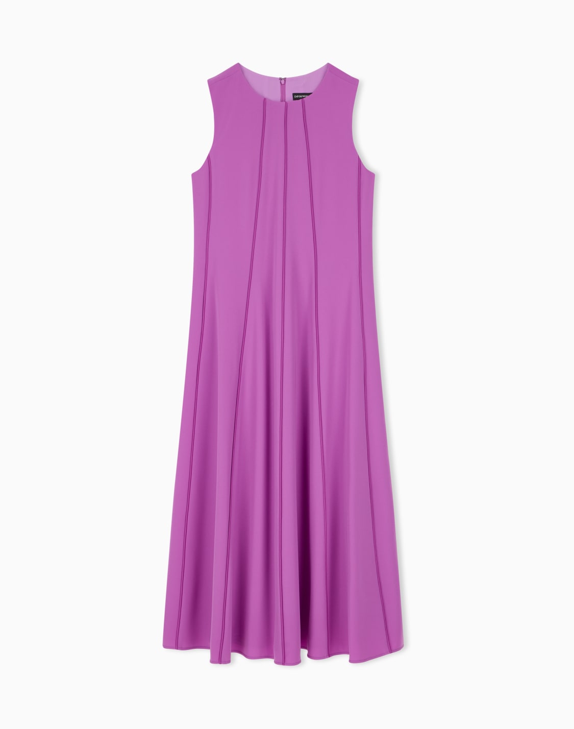 vestido-sin-mangas-de-cady-tcnico-con-costuras-verticales-morado--emporio-armani