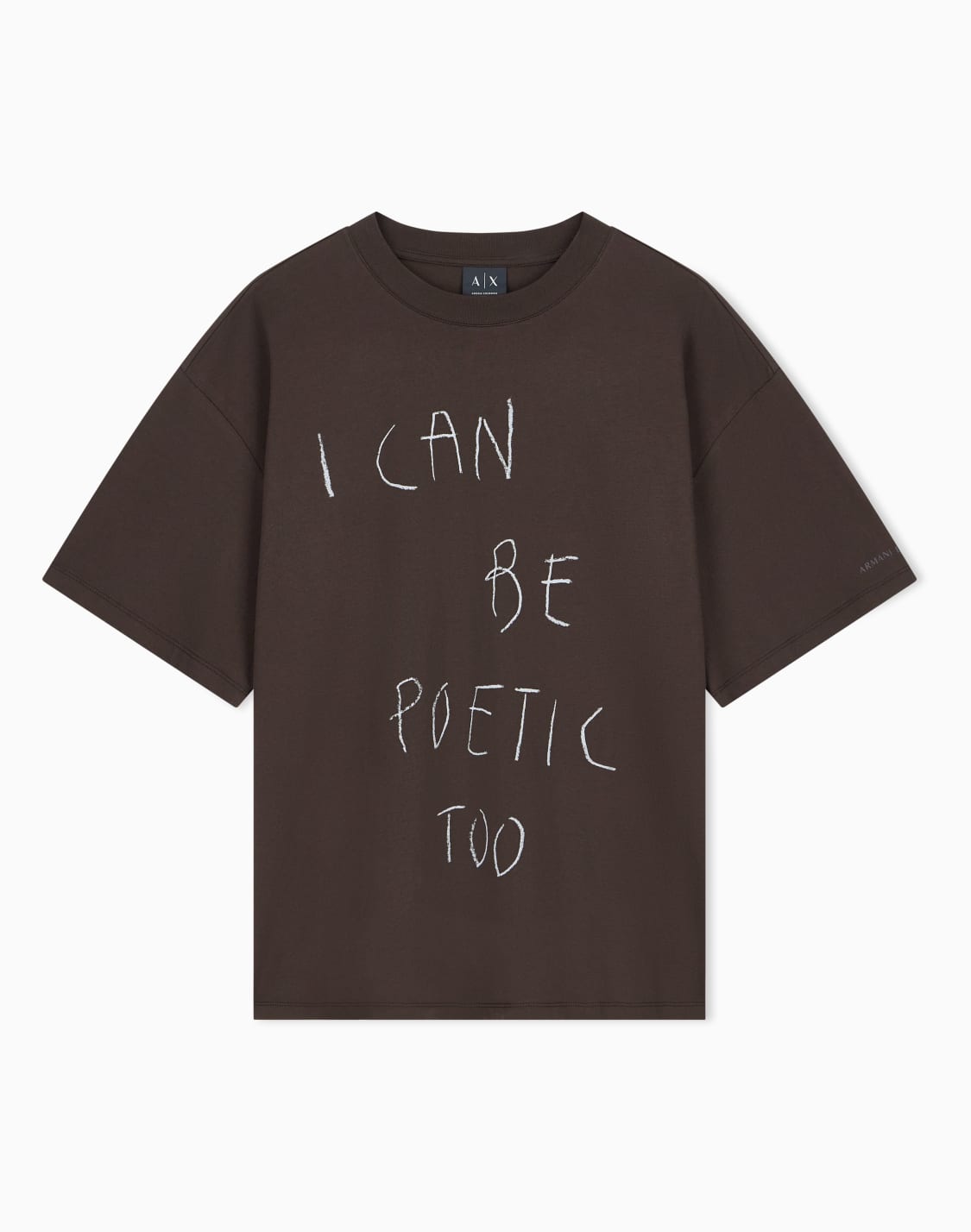 oversized-t-shirt-in-organic-cotton-jersey-브라운--armani-exchange