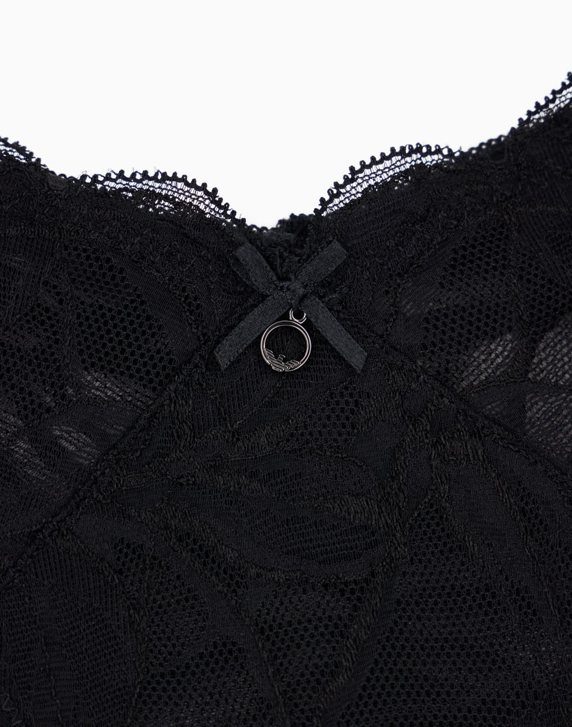 ウィメンズ-フロラルレス-ブラジリアンショツ-ブラック--emporio-armani