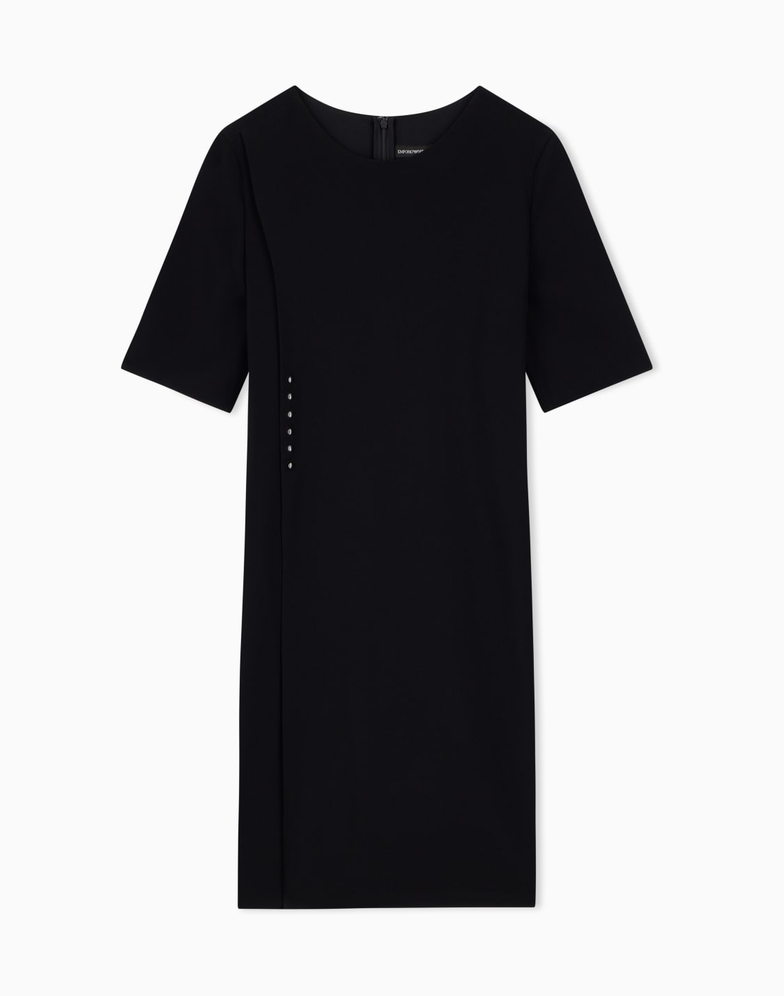unlined-dress-in-techno-cady-with-asymmetrical-buttoning-black--emporio-armani