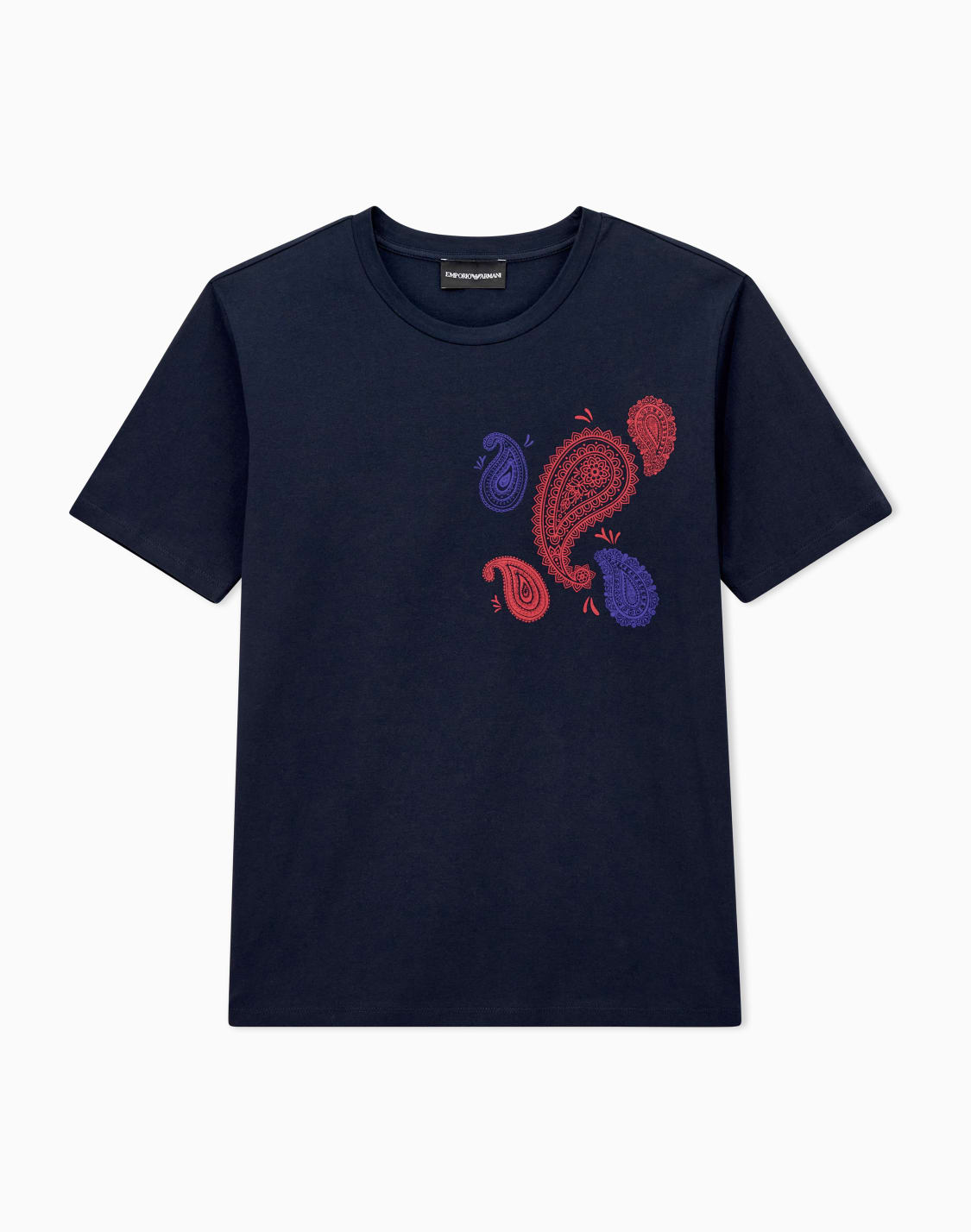 camiseta-capsule-boteh-de-punto-con-estampado-en-el-pecho-azul-marino--emporio-armani