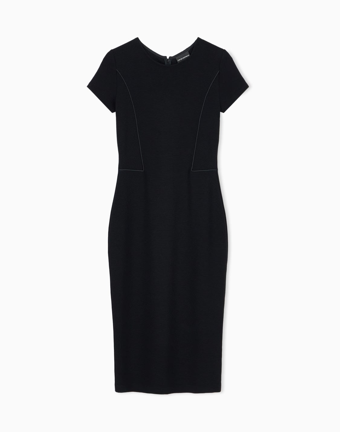 unlined-dress-in-ottoman-jersey-with-matte-satin-piping-black--emporio-armani