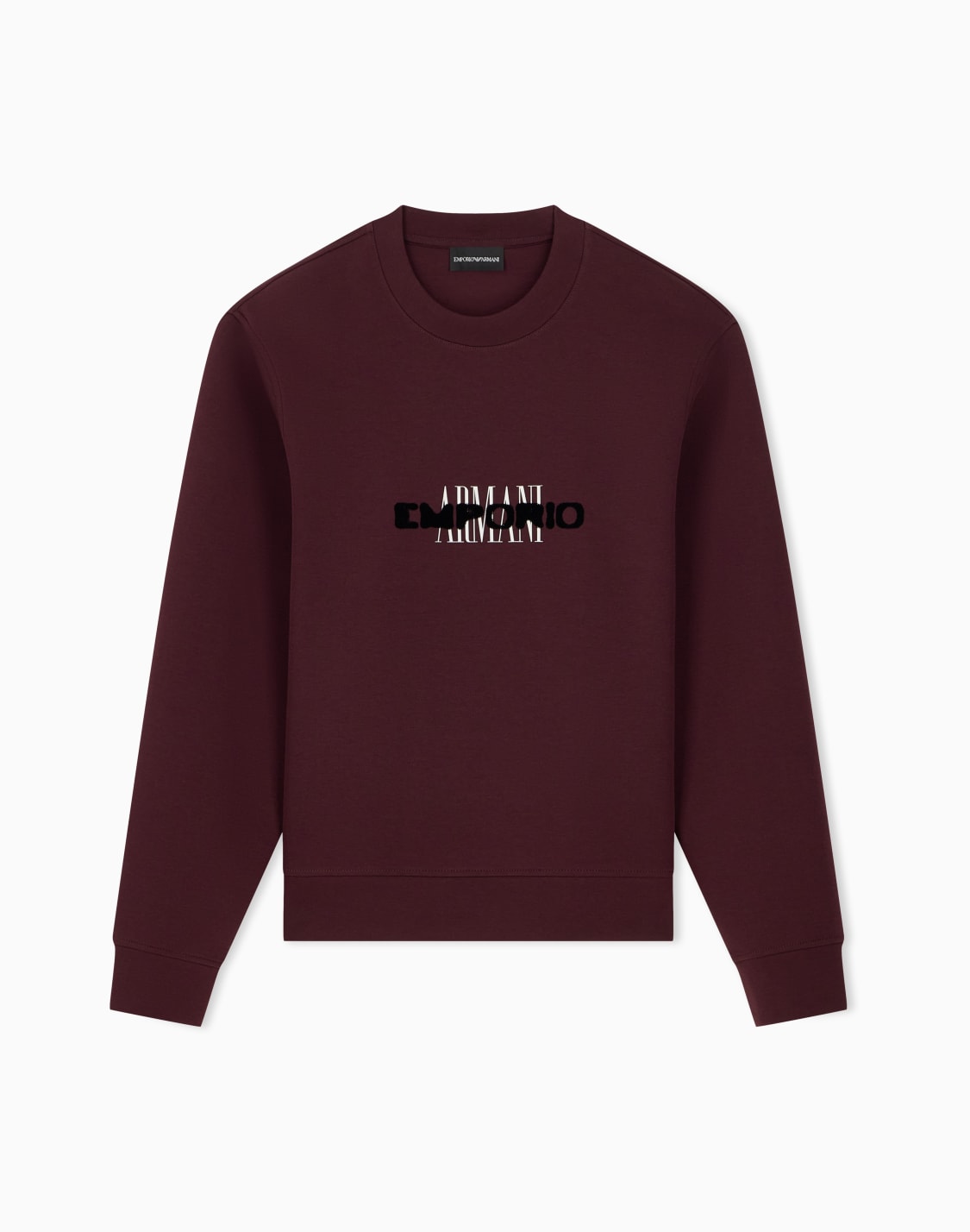 double-jersey-sweatshirt-with-contrasting-logo-burgundy--emporio-armani
