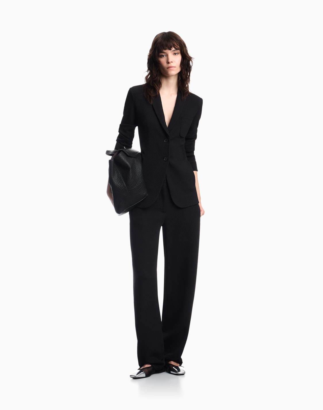 pantaloni-in-jersey-jacquard-con-motivo-a-rilievo-nero--emporio-armani