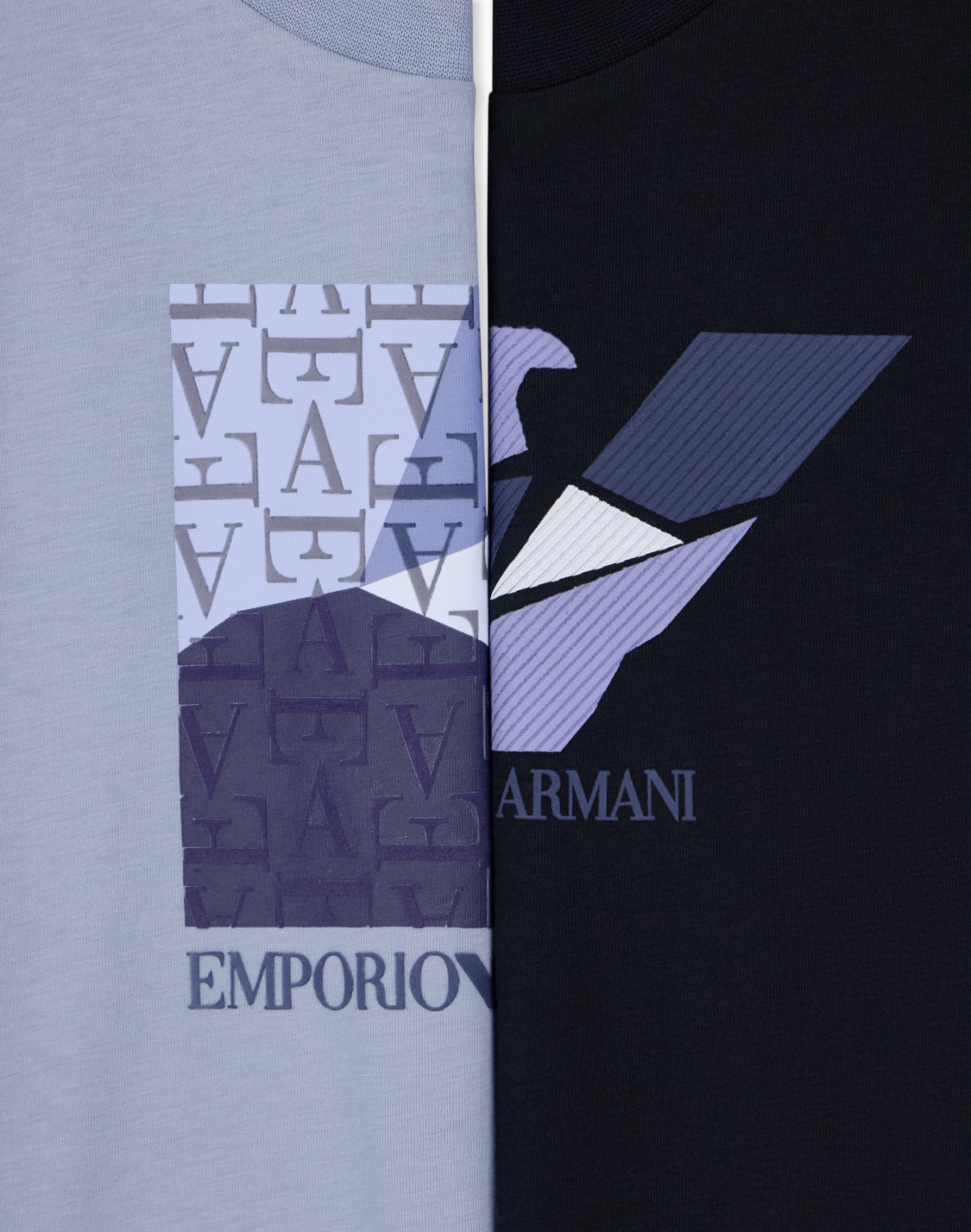 long-sleeve-cotton-jersey-t-shirt-set-with-graphic-print-multicolored--emporio-armani