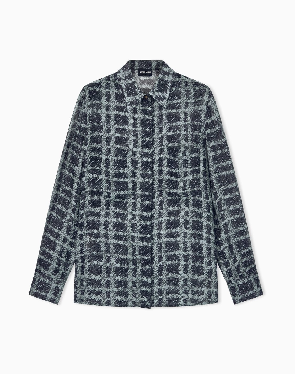 camicia-in-chiffon-di-seta-stampa-check-con-tasche-applicate-fantasia--giorgio-armani