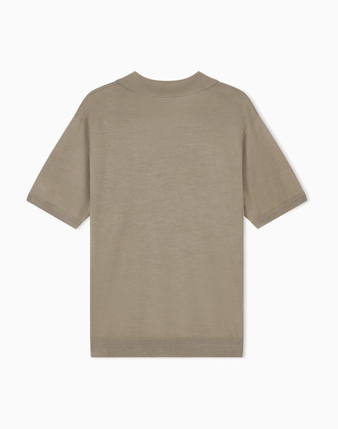 virgin-wool-and-silk-polo-neck-sweater-beige--emporio-armani