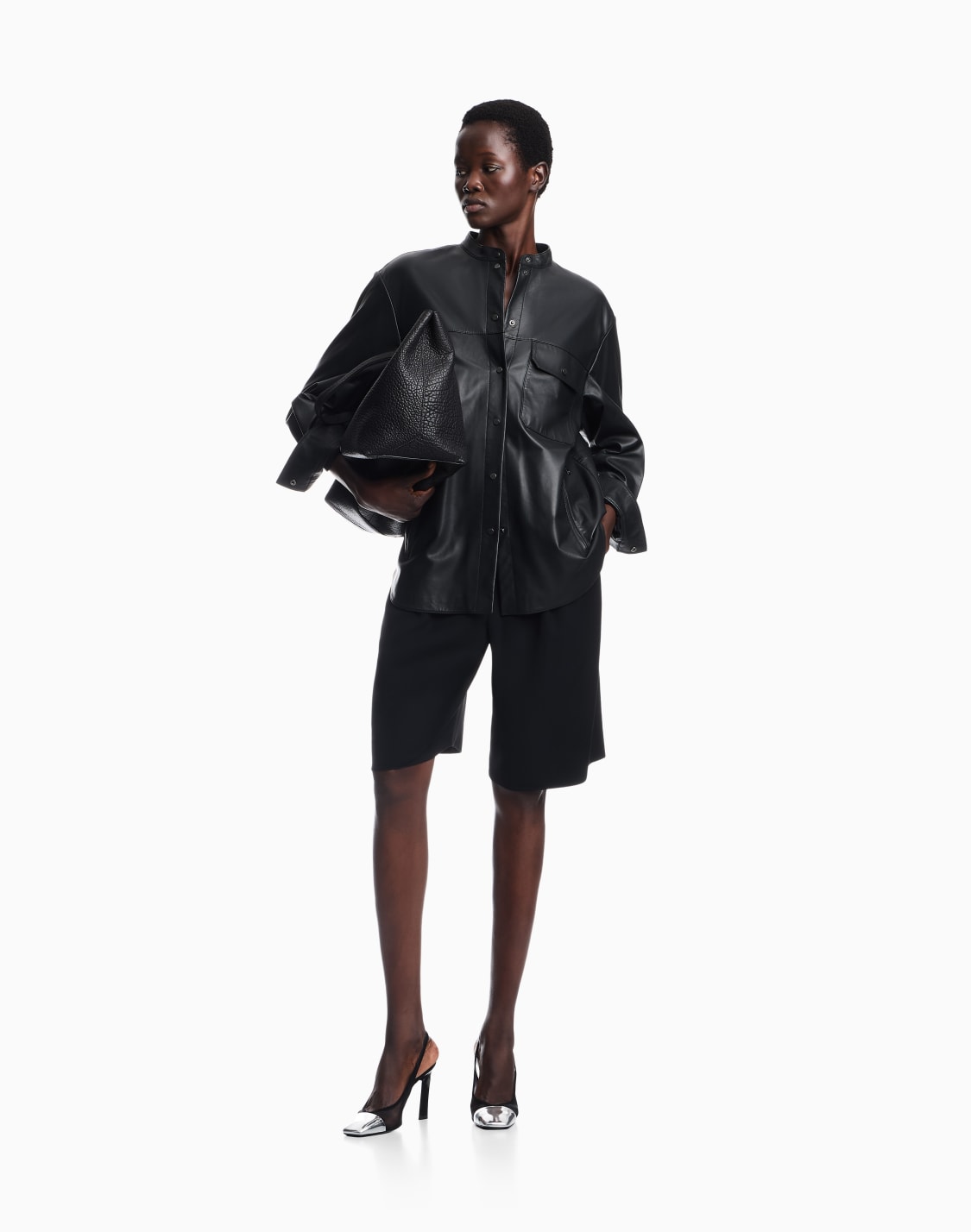 leather-shirt-with-stand-up-collar-and-snap-buttons-black--emporio-armani