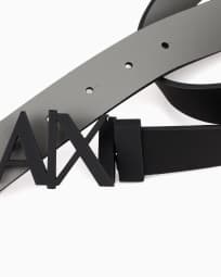 Double-sided leather belt