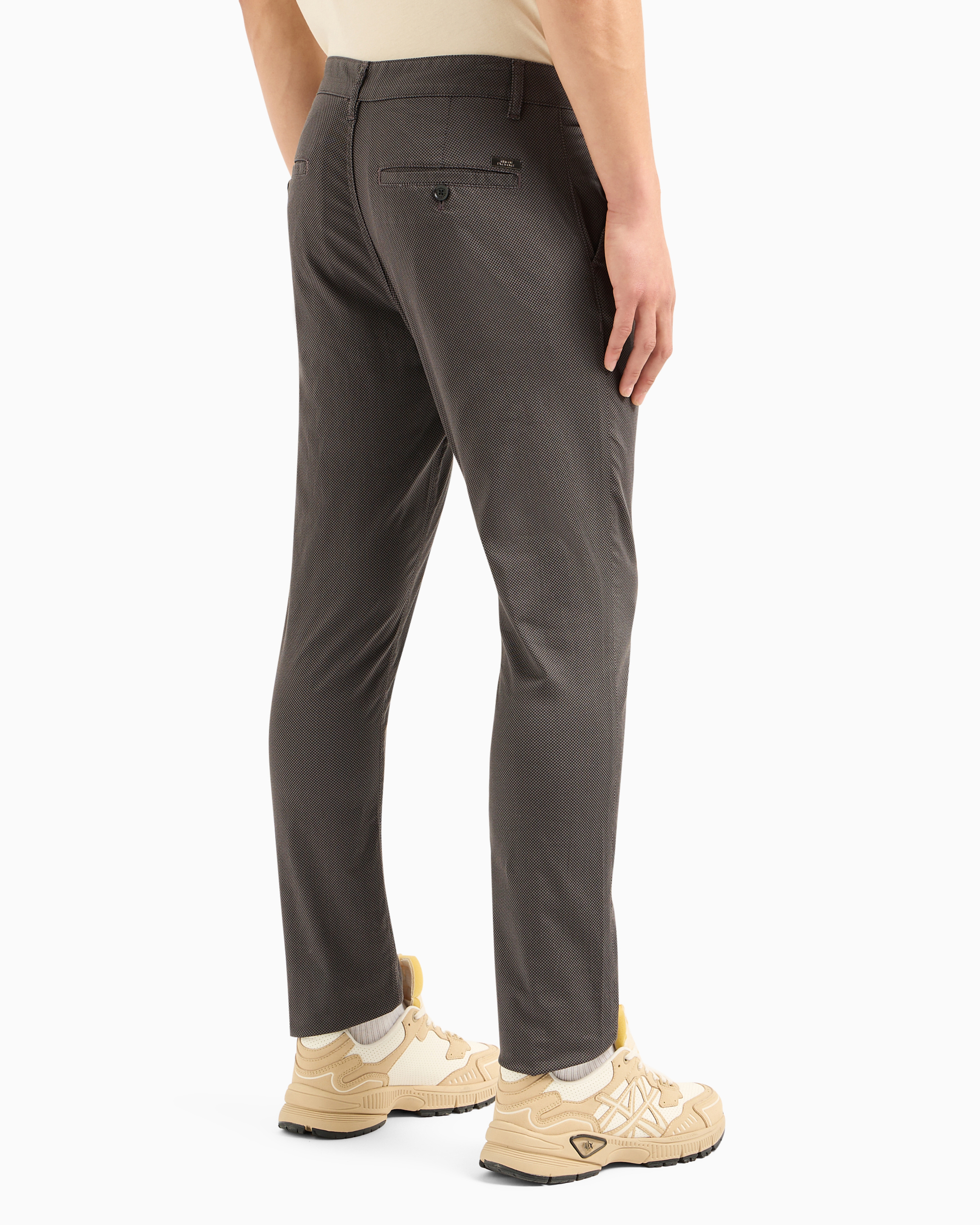 Regular fit gabardine trousers