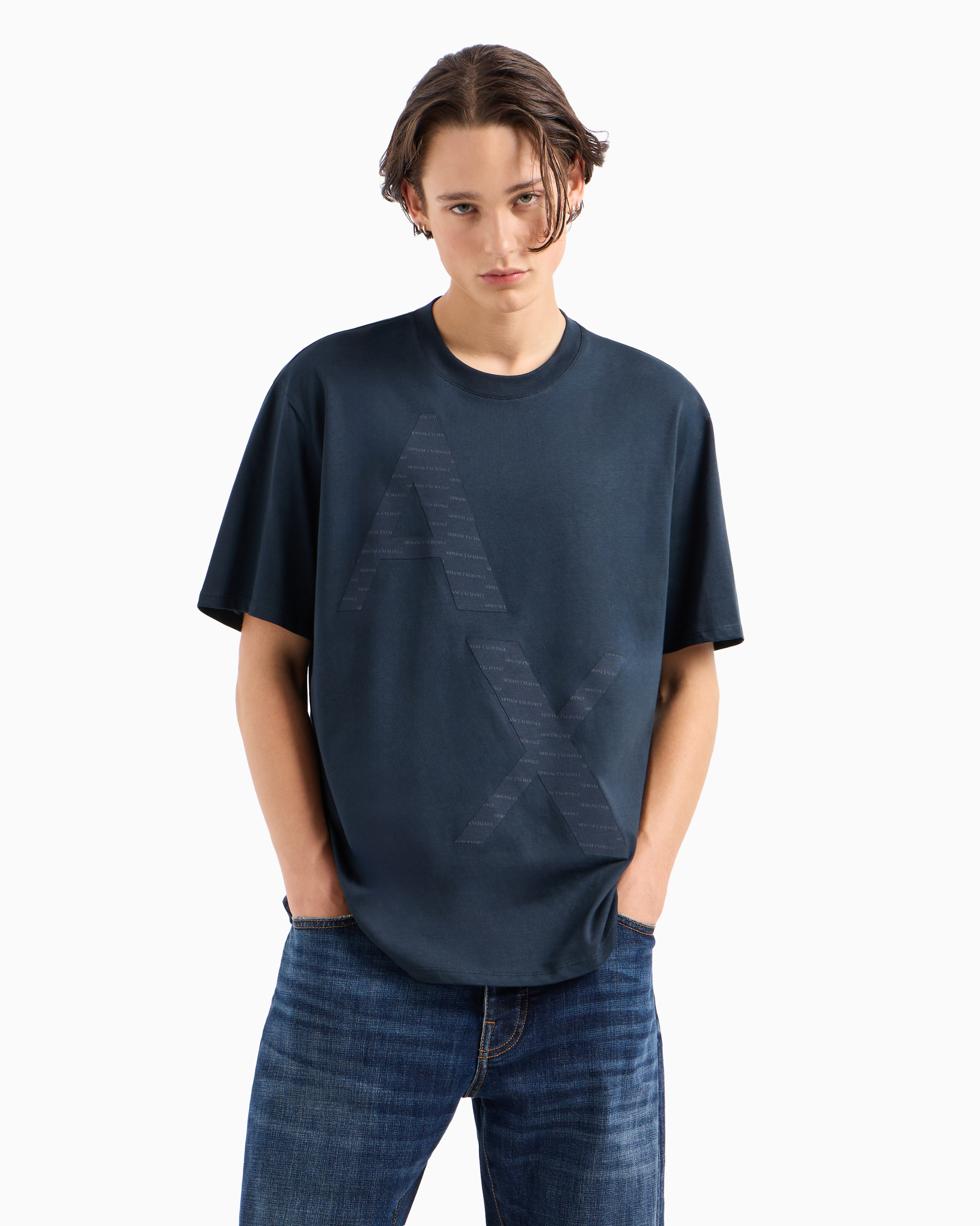 Regular fit jersey T-shirt | Armani Exchange