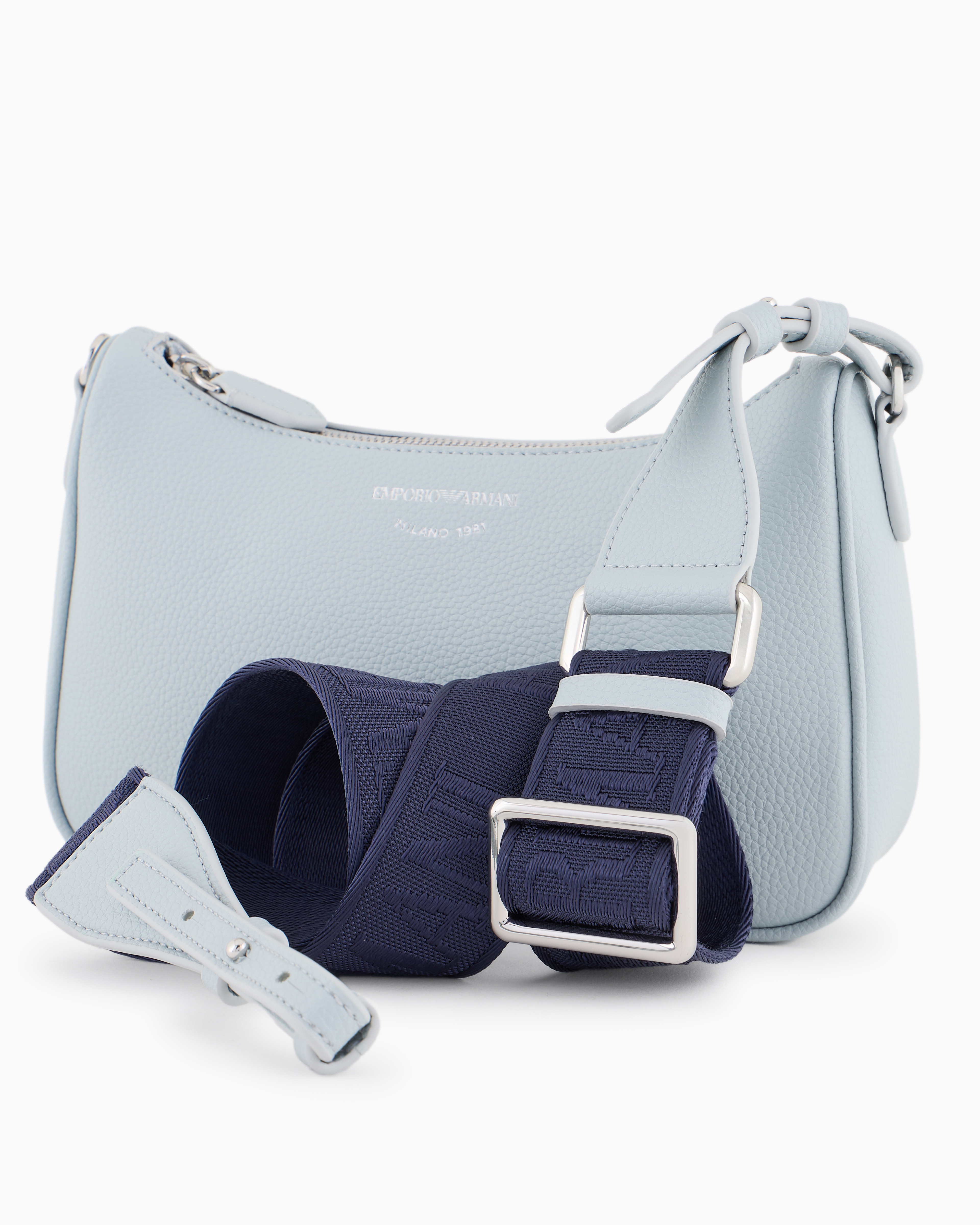 Emporio Armani - Bag with deer print, Woman, Grey, Size: TU