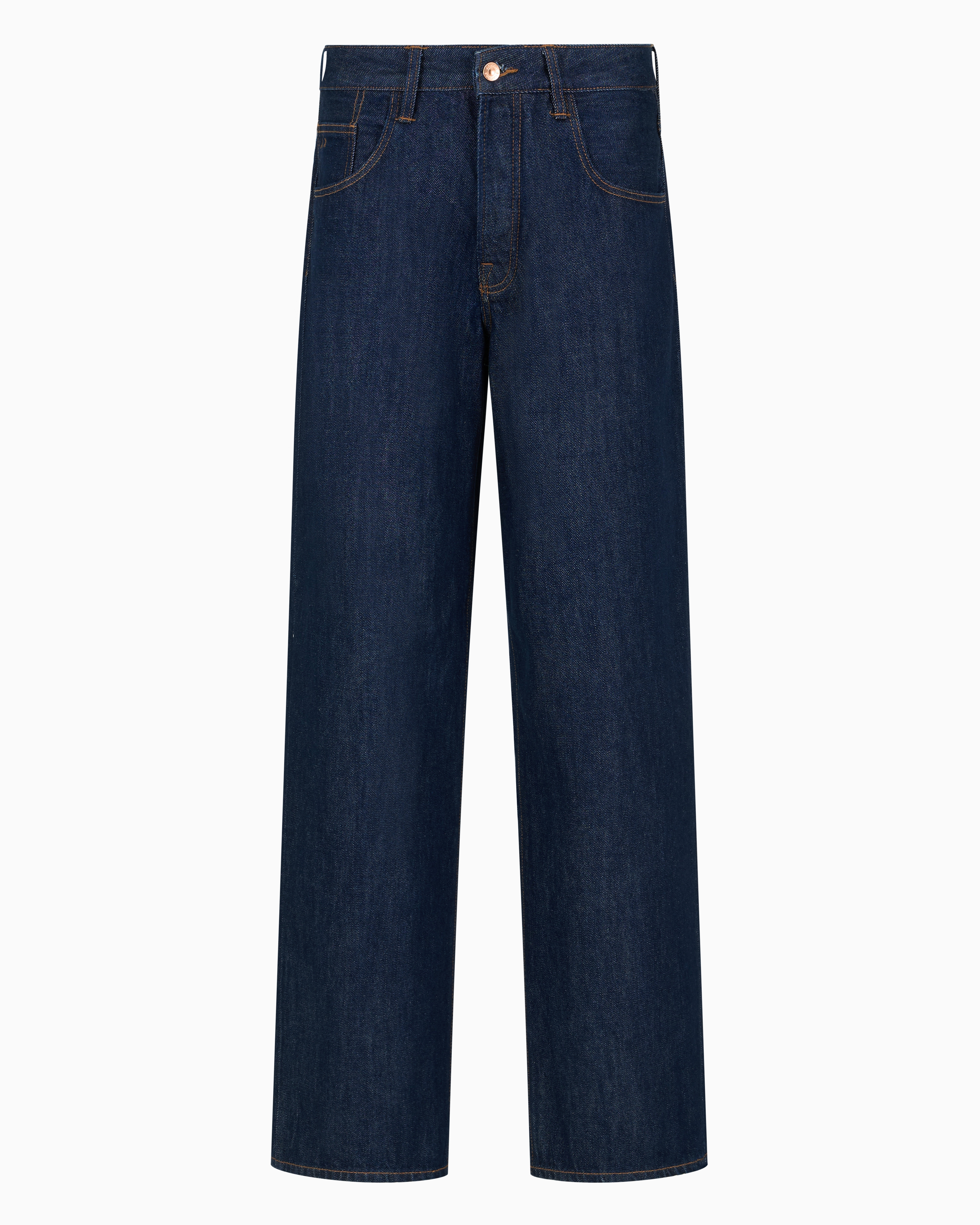 ARMANI JEANS denim&PVC フレアジーンズ undefined