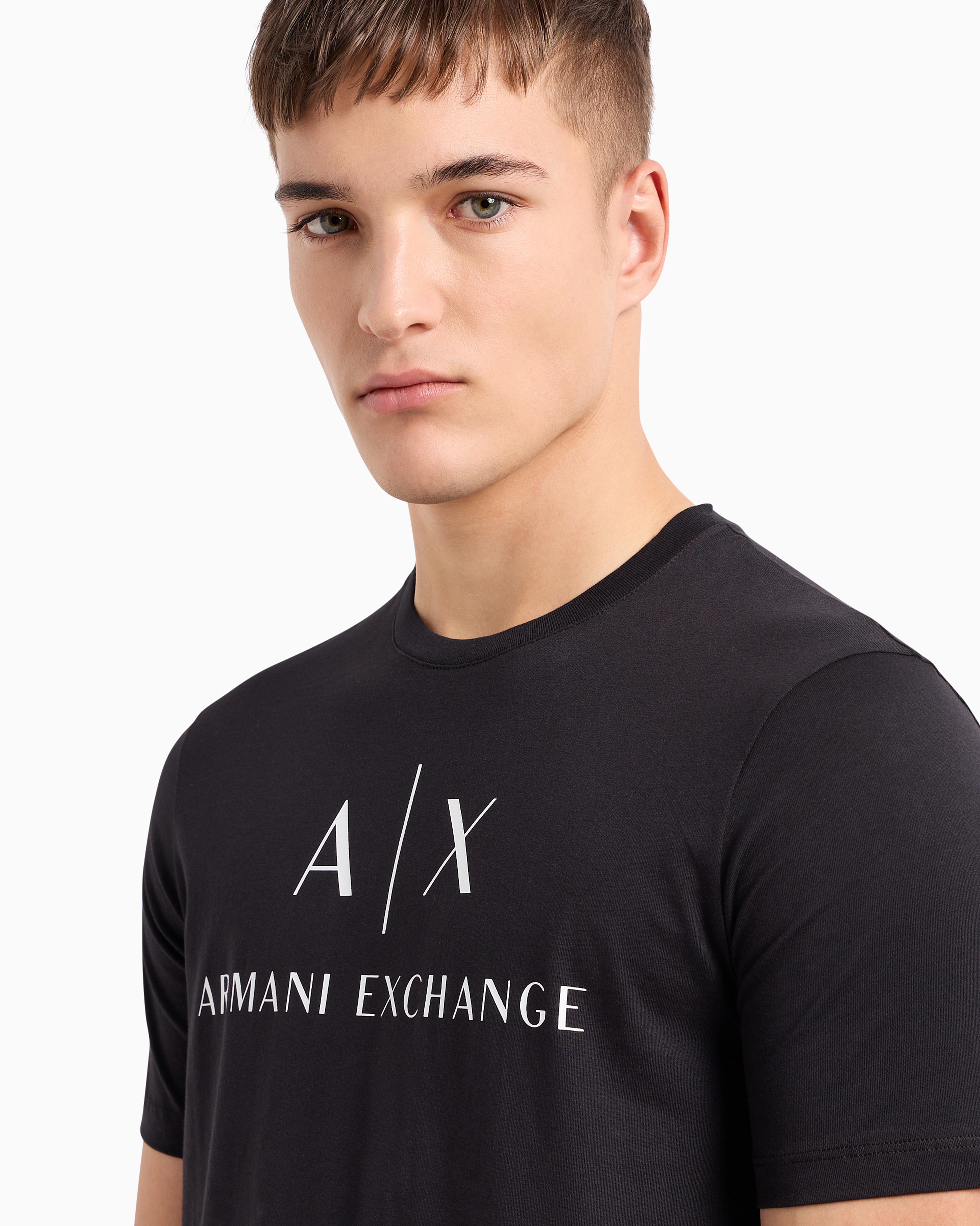 Slim fit jersey T-shirt with logo