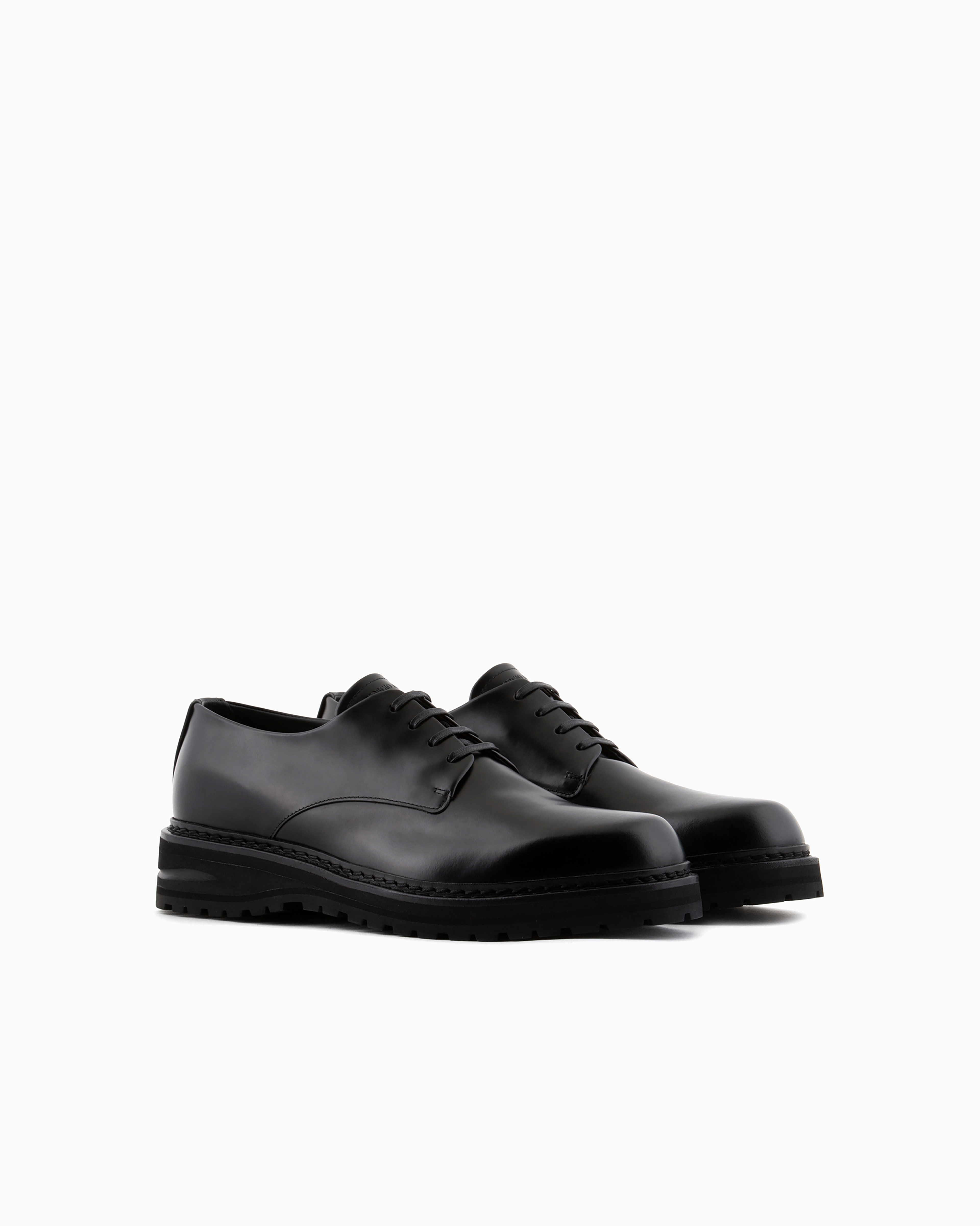 GIORGIO ARMANI アルマーニ レースアップ シューズ 靴 レザー 茶 undefined
