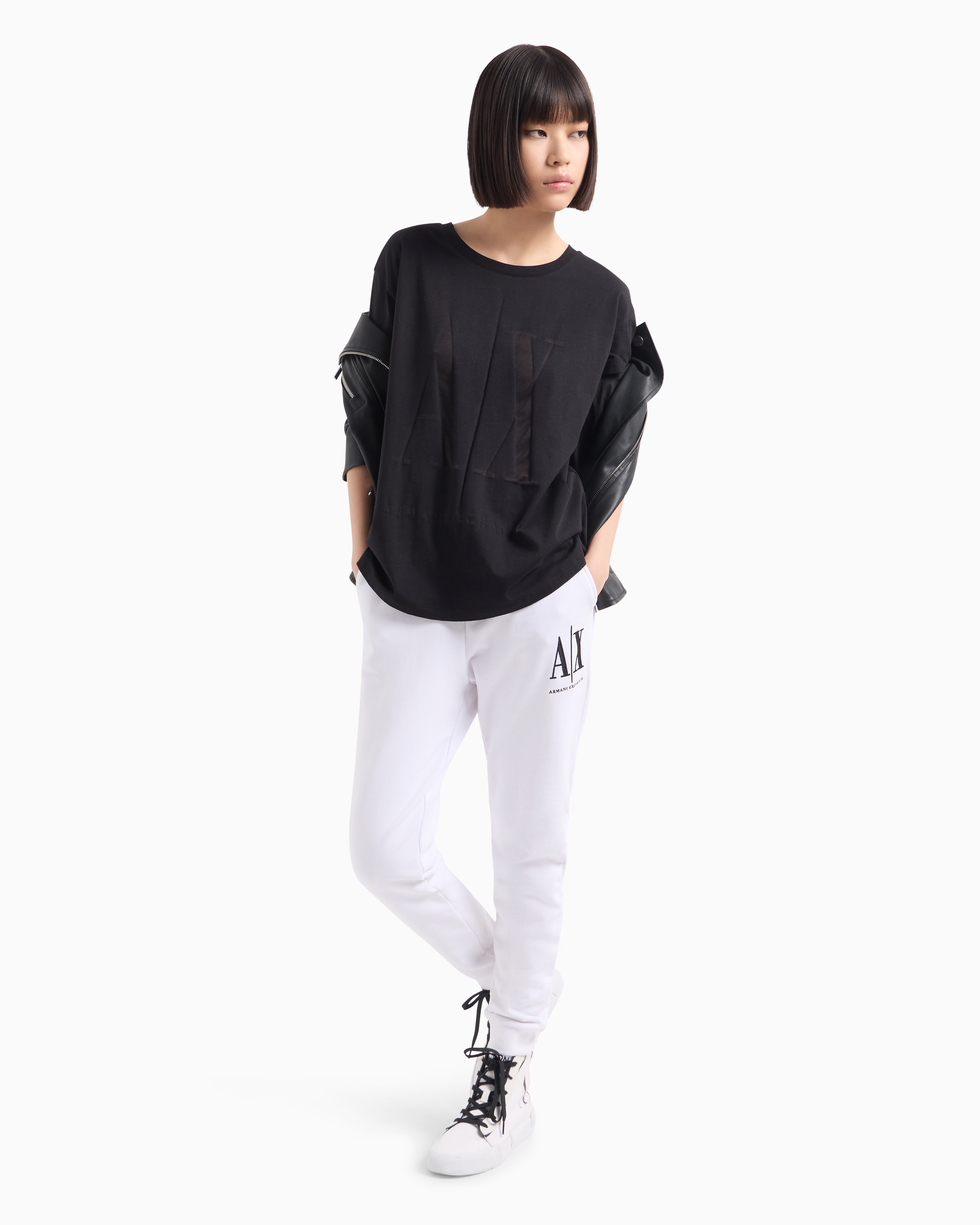 Icon Project over-fit T-shirt with maxi logo