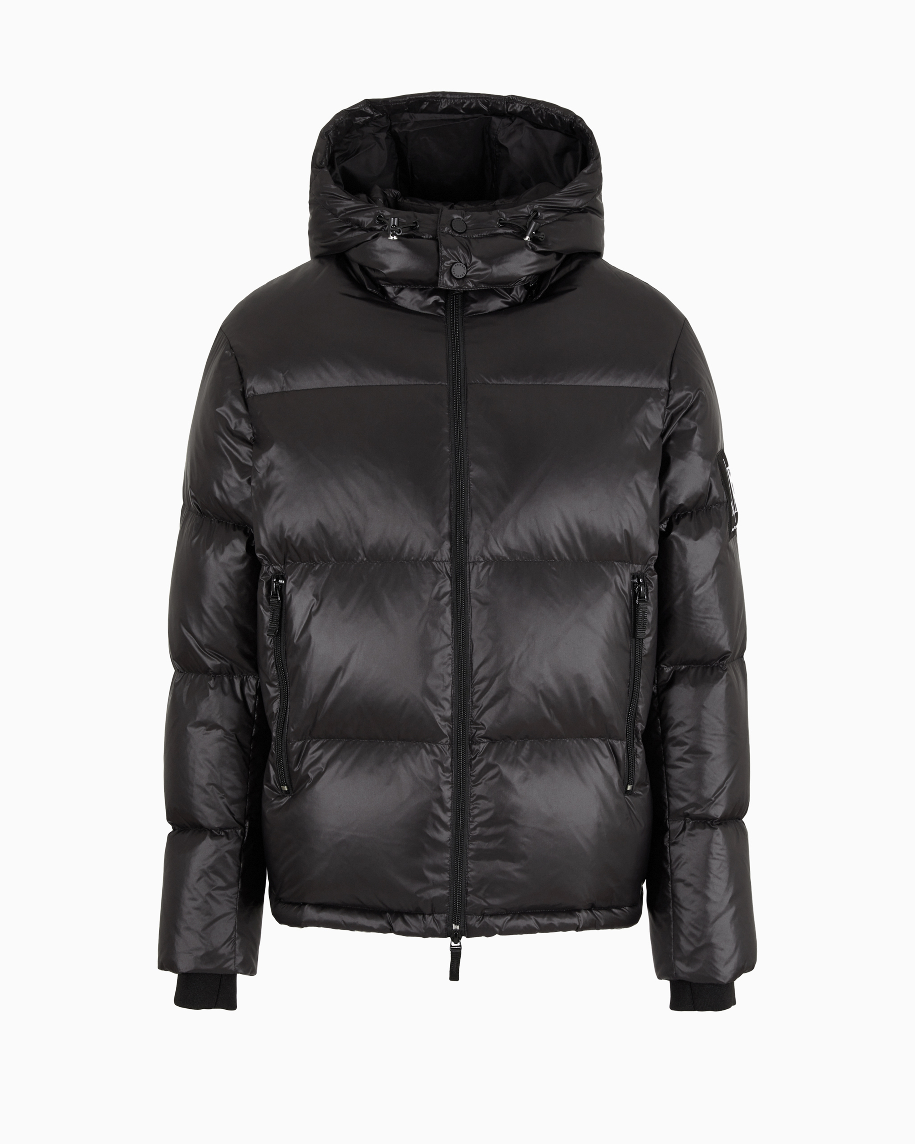 Full zip down jacket with hood