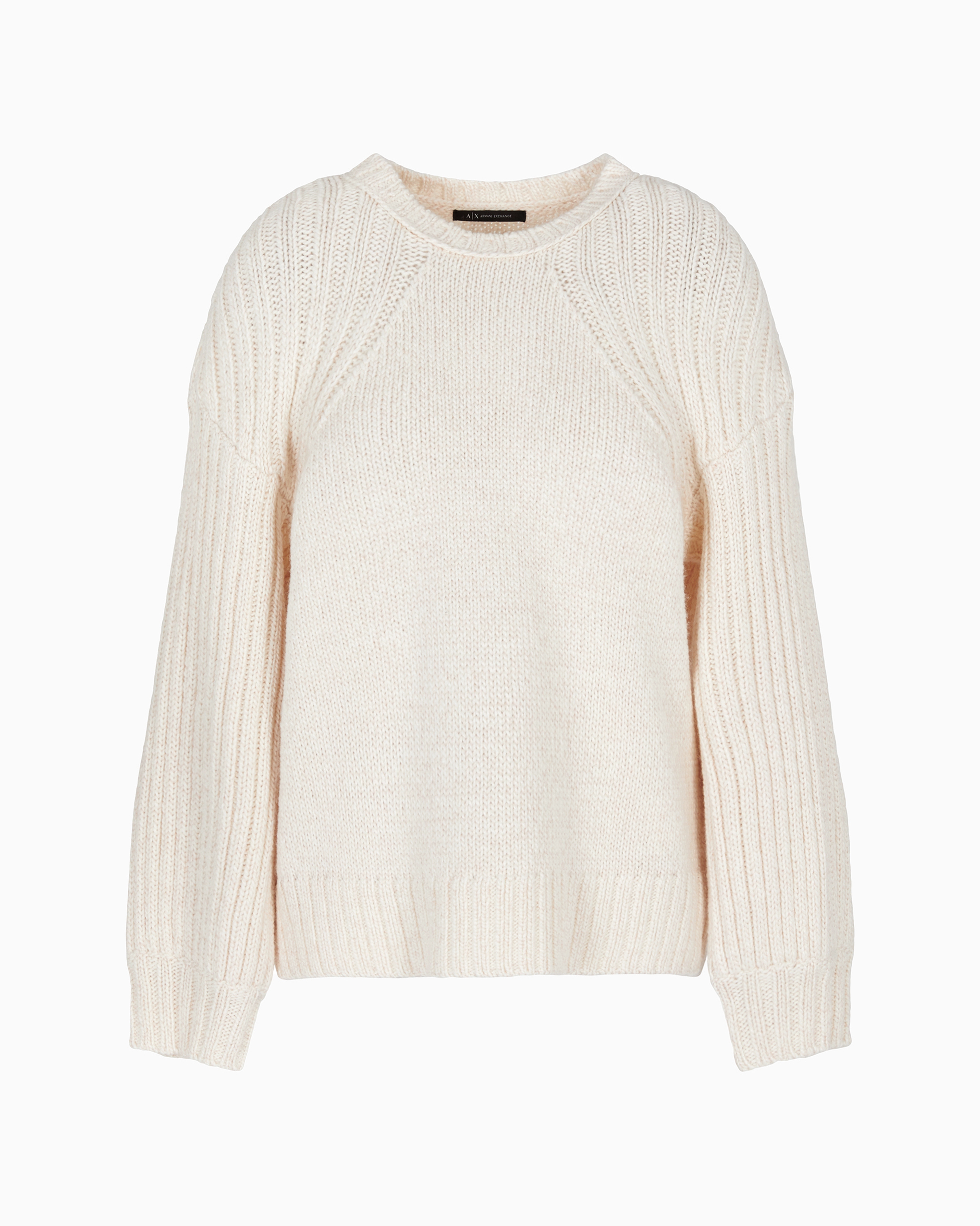Crewneck sweater with raglan sleeves