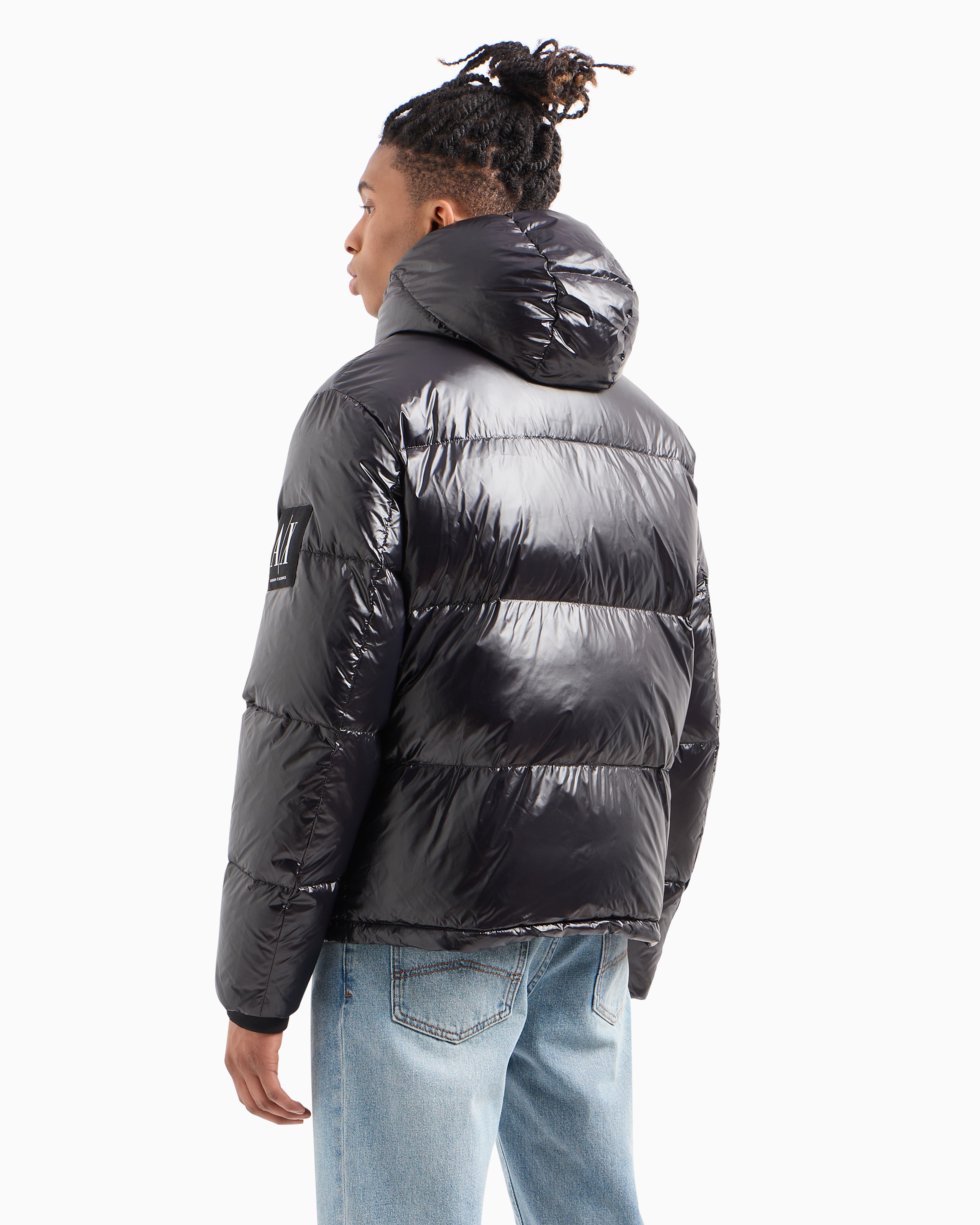 Full zip down jacket with hood