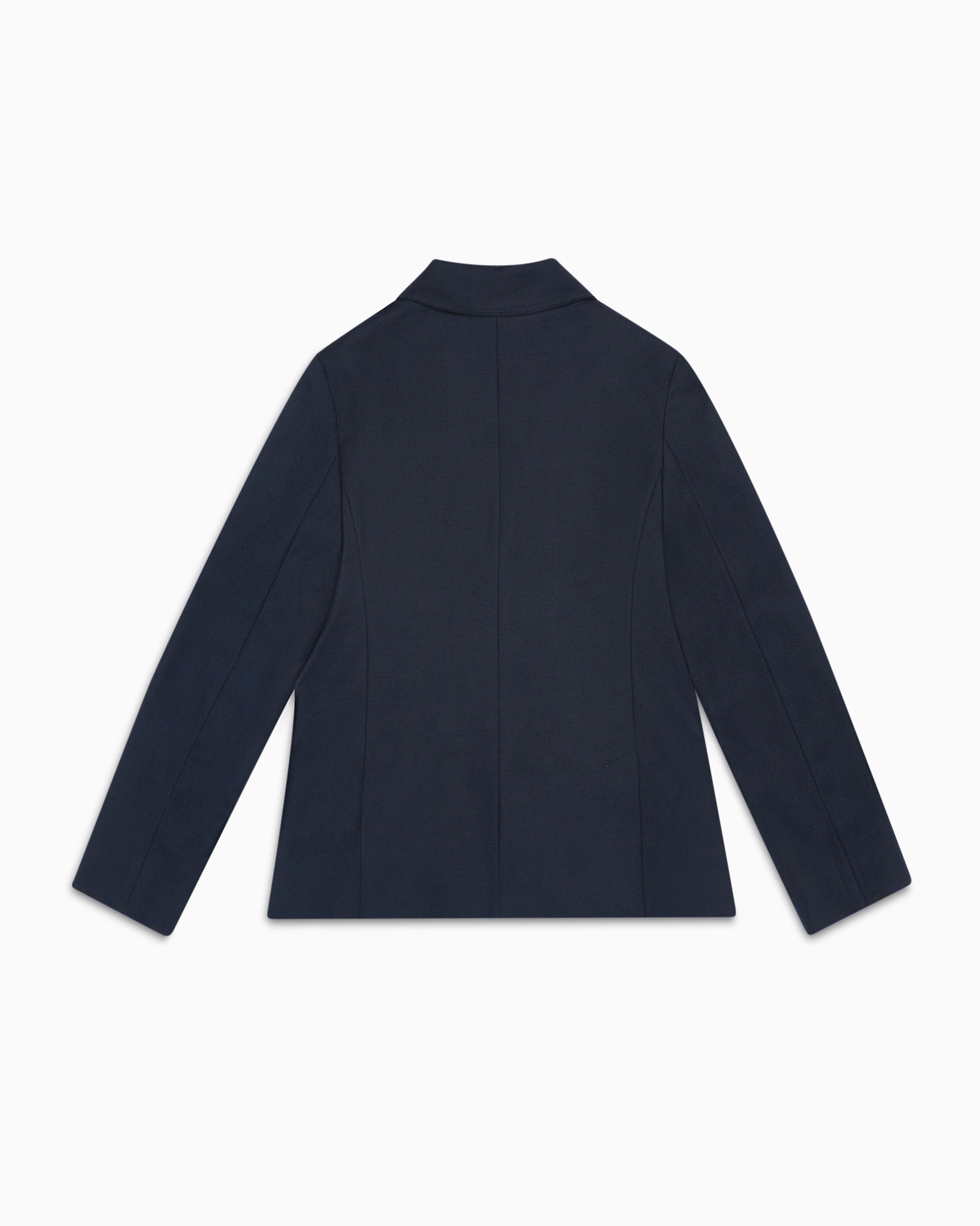 Emporio Armani - Single-breasted corduroy jacket, Boy, Blue, Size: