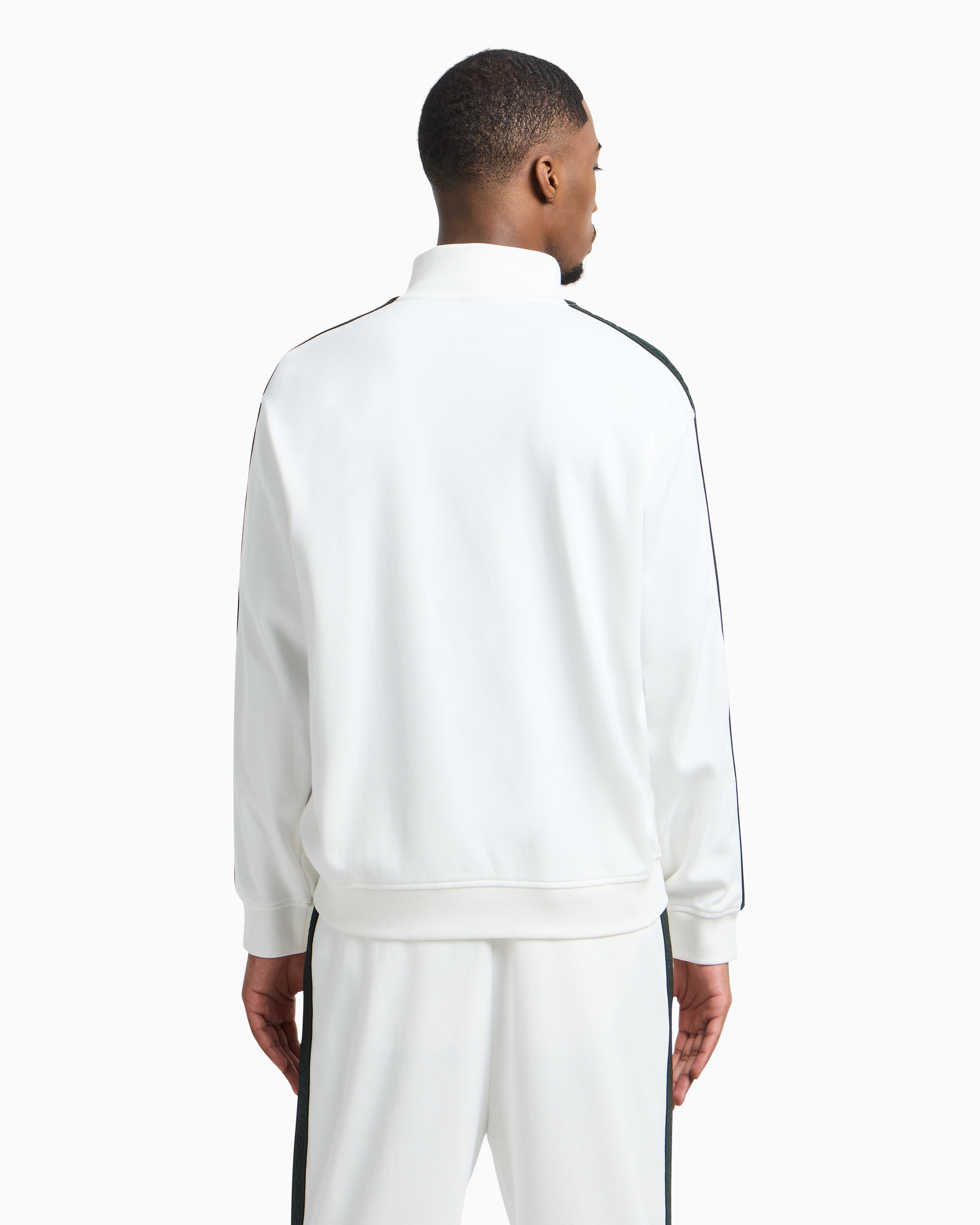 ロゴテープ ジップアップスウェットシャツ | Armani Exchange