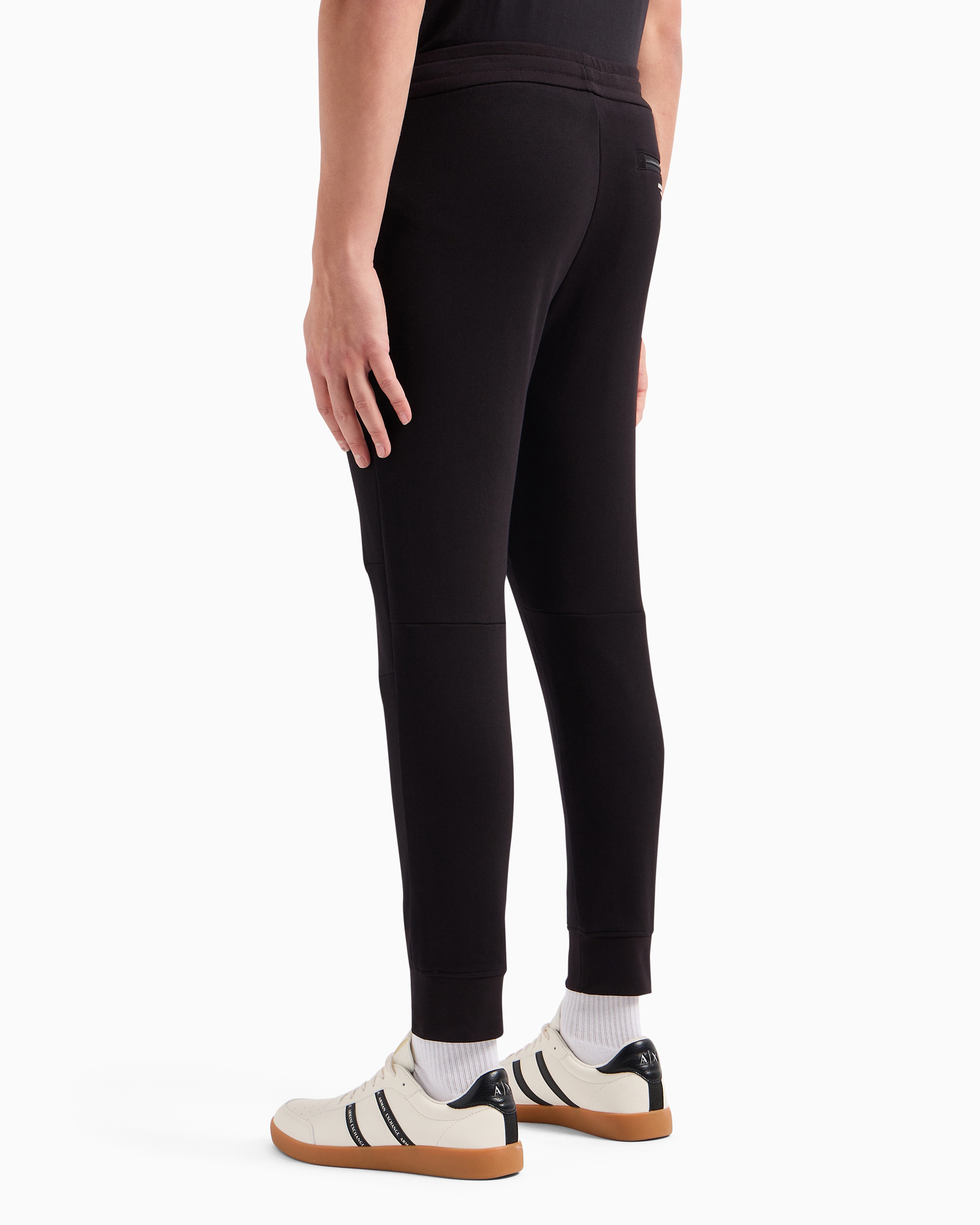 Soft yarn jogger pants with logo