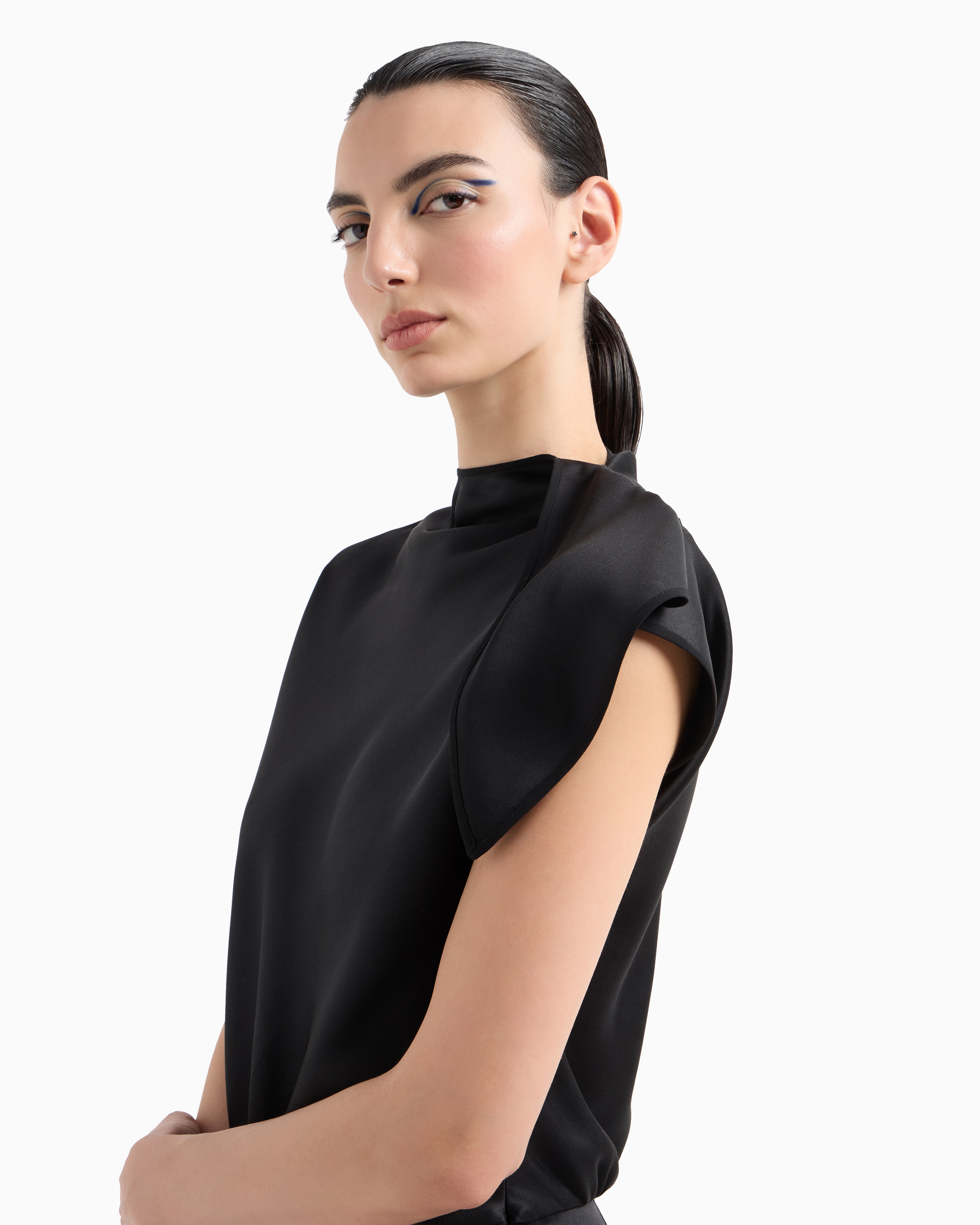 【最高級】エンポリオアルマーニ　シルクロングドレス　ワンピース　マキシ丈 最高級】エンポリオアルマーニ シルクロングドレス ワンピース