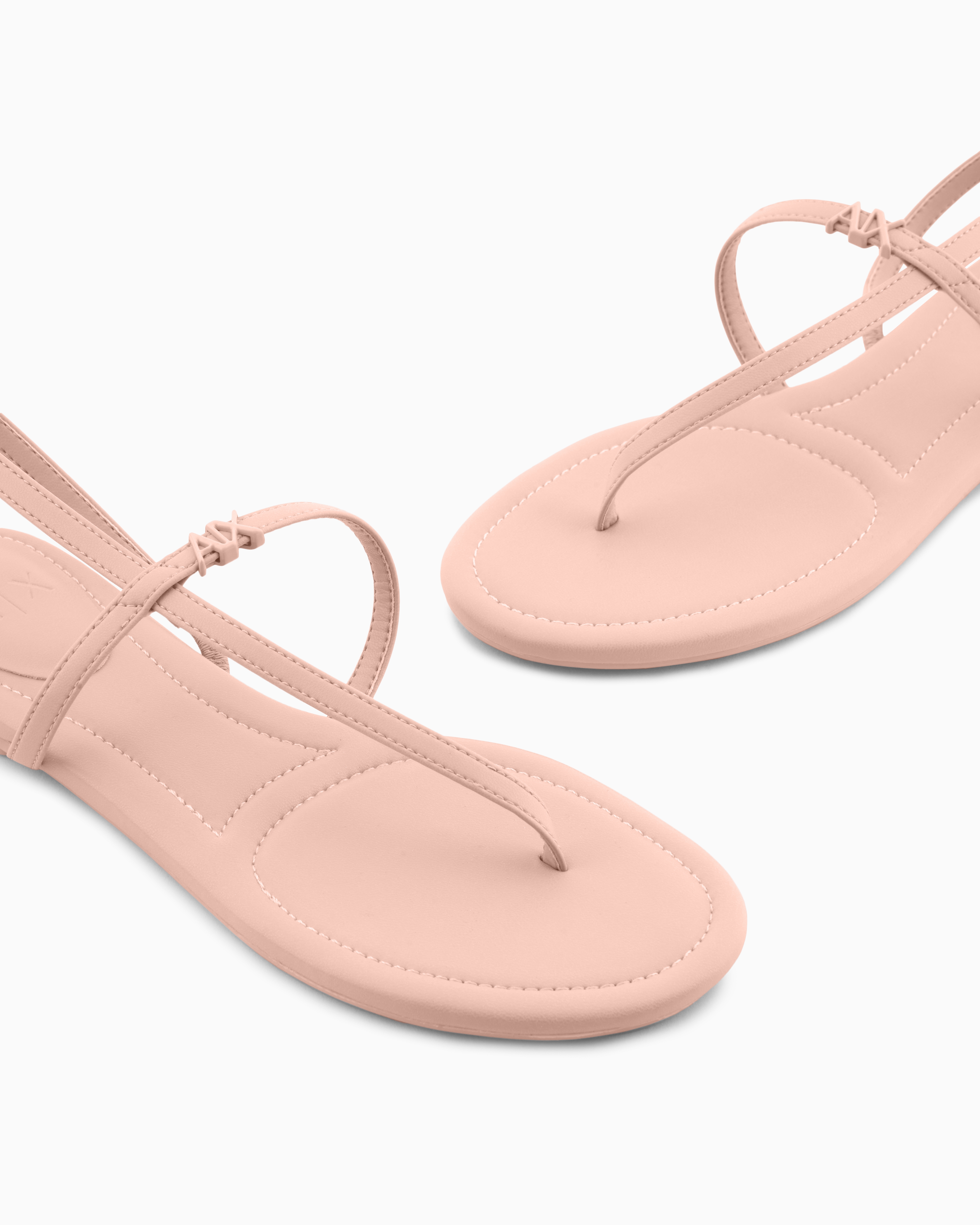 Armani Exchange - Flip flops with strap, Woman, Pink, Size: