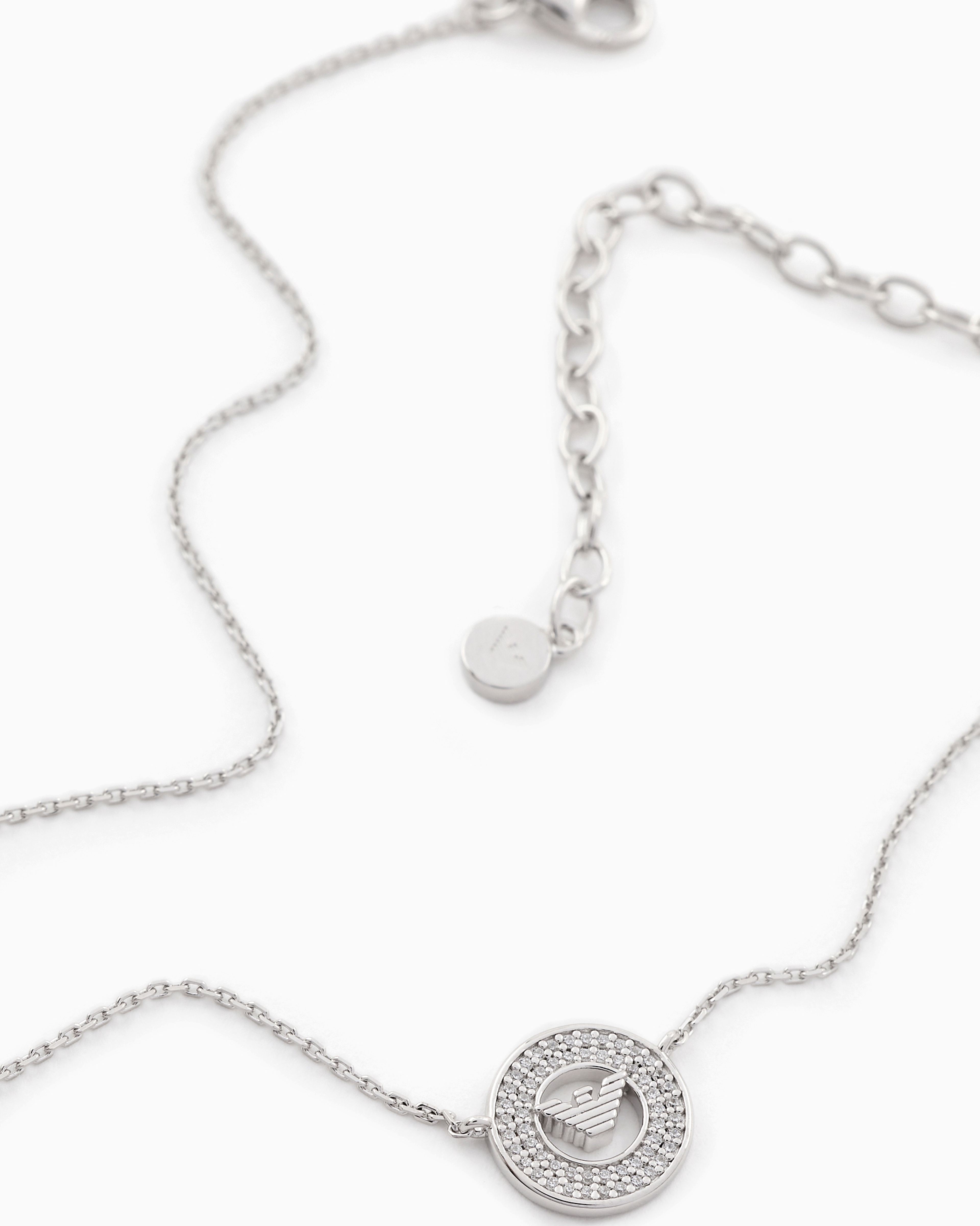 Emporio Armani -  Sterling Silver Pendant Necklace, Woman, Multicoloured, Size: TU