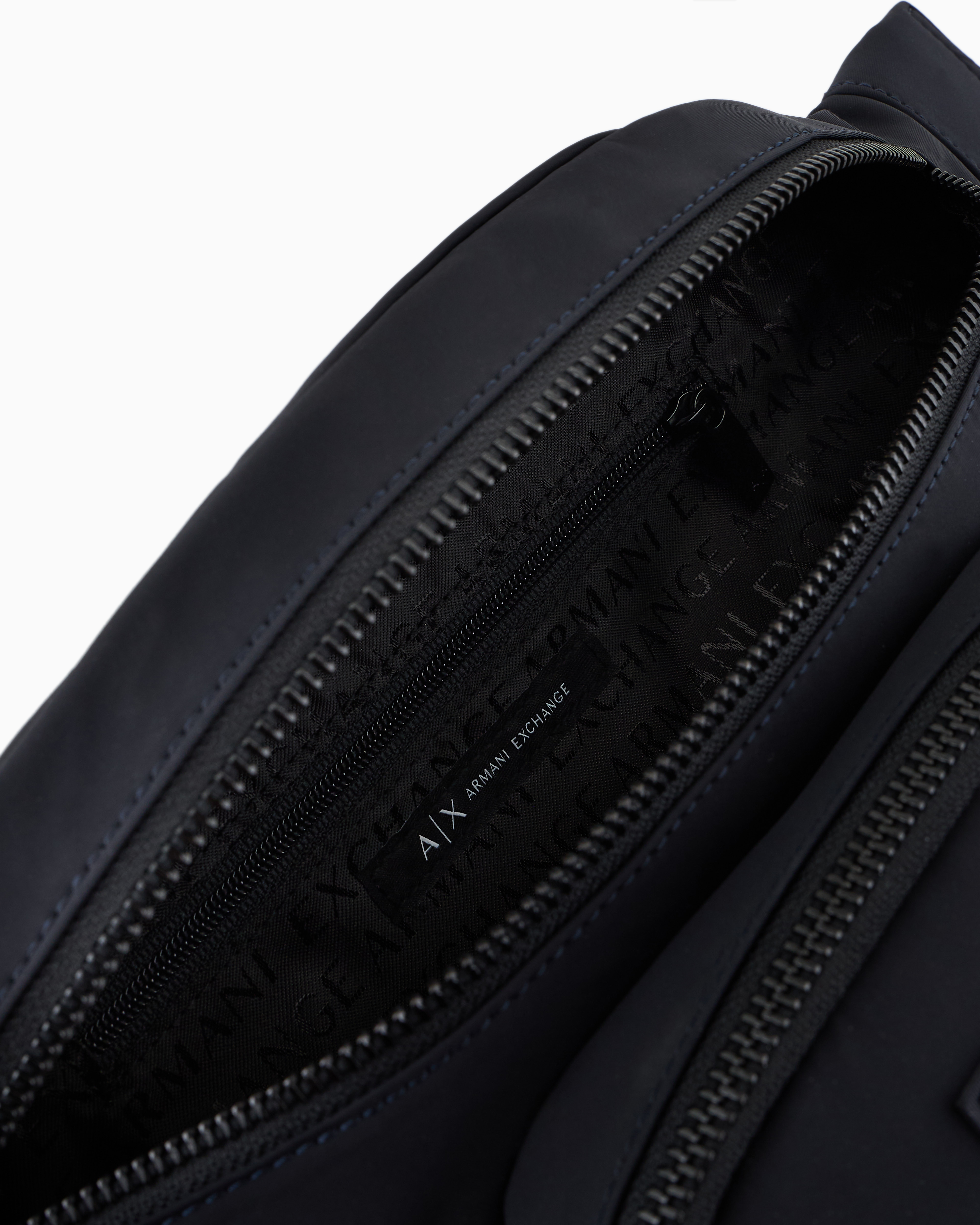 Armani Exchange - Waist bag with external pocket, Man, Navy_blue, Size: TU