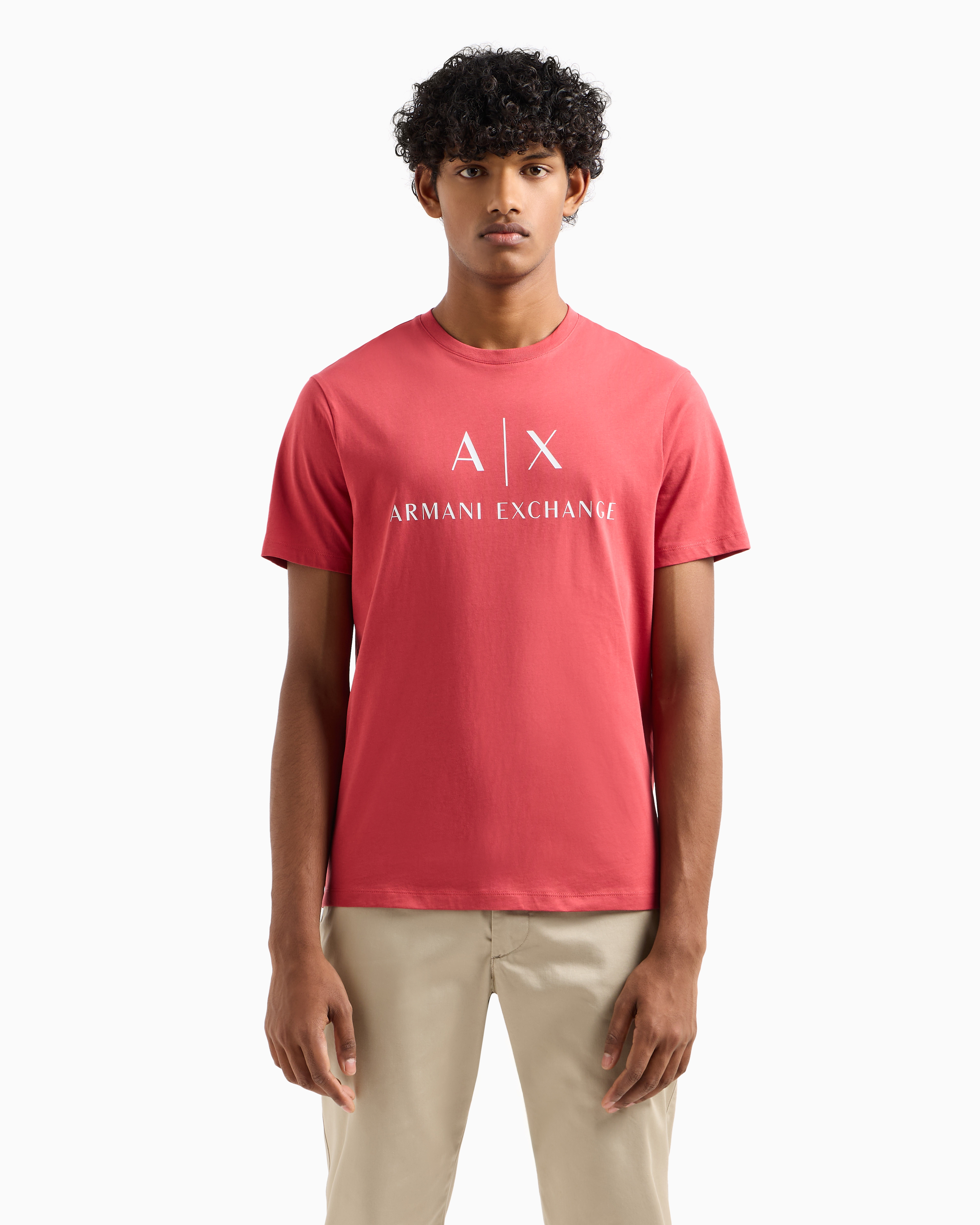 Slim fit jersey T-shirt with logo