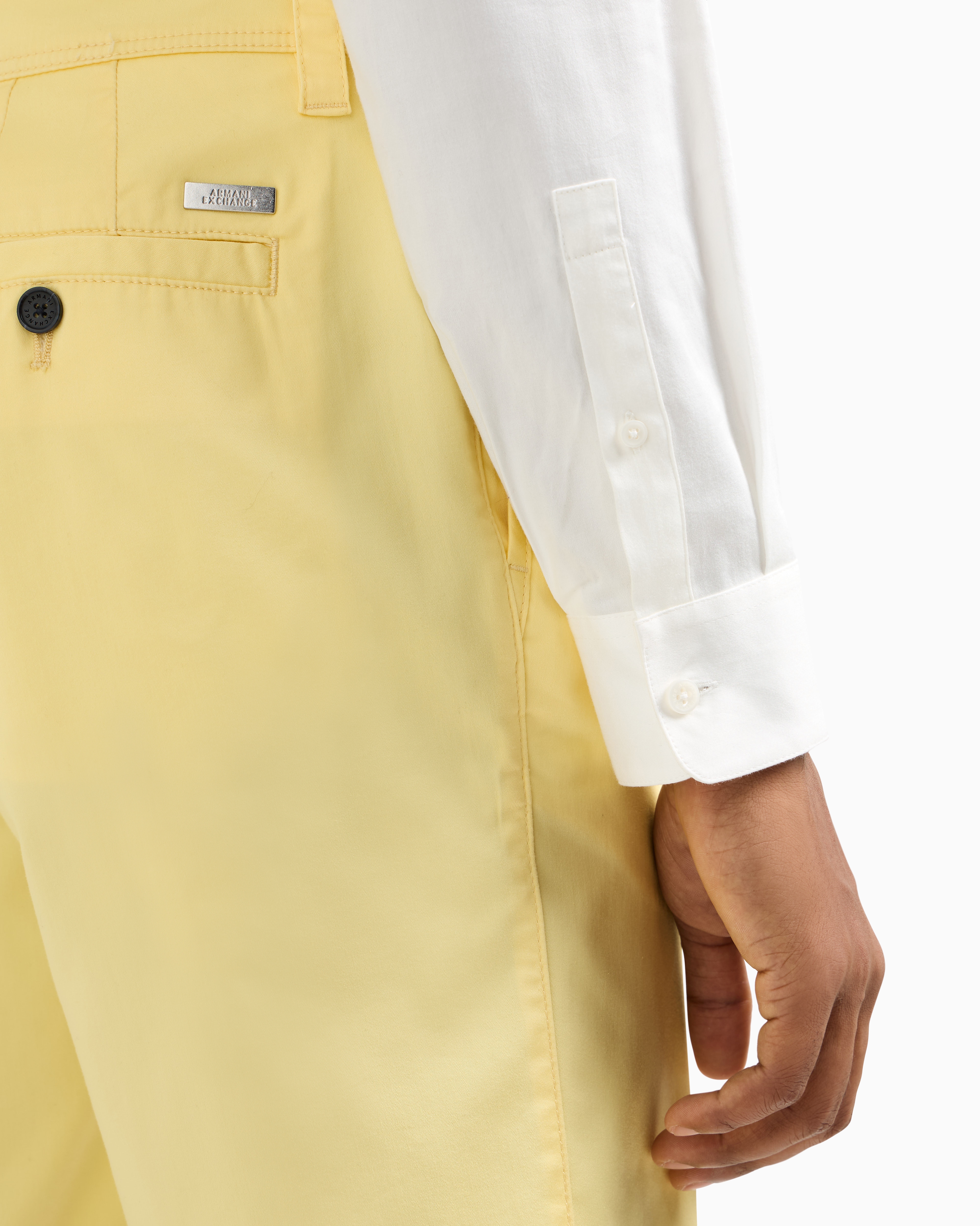 Bermuda shorts satin stretch fabric