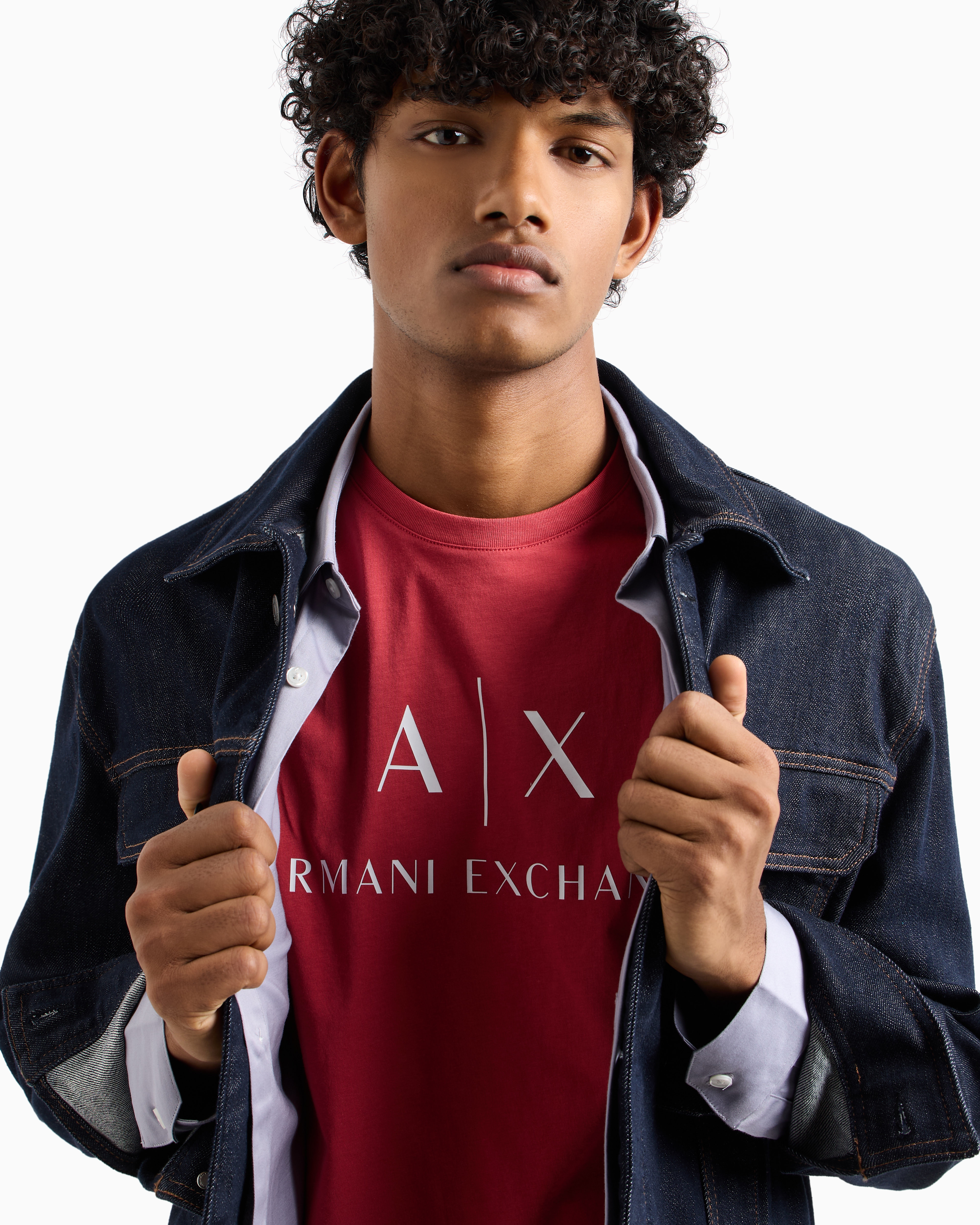 Slim fit jersey T-shirt with logo