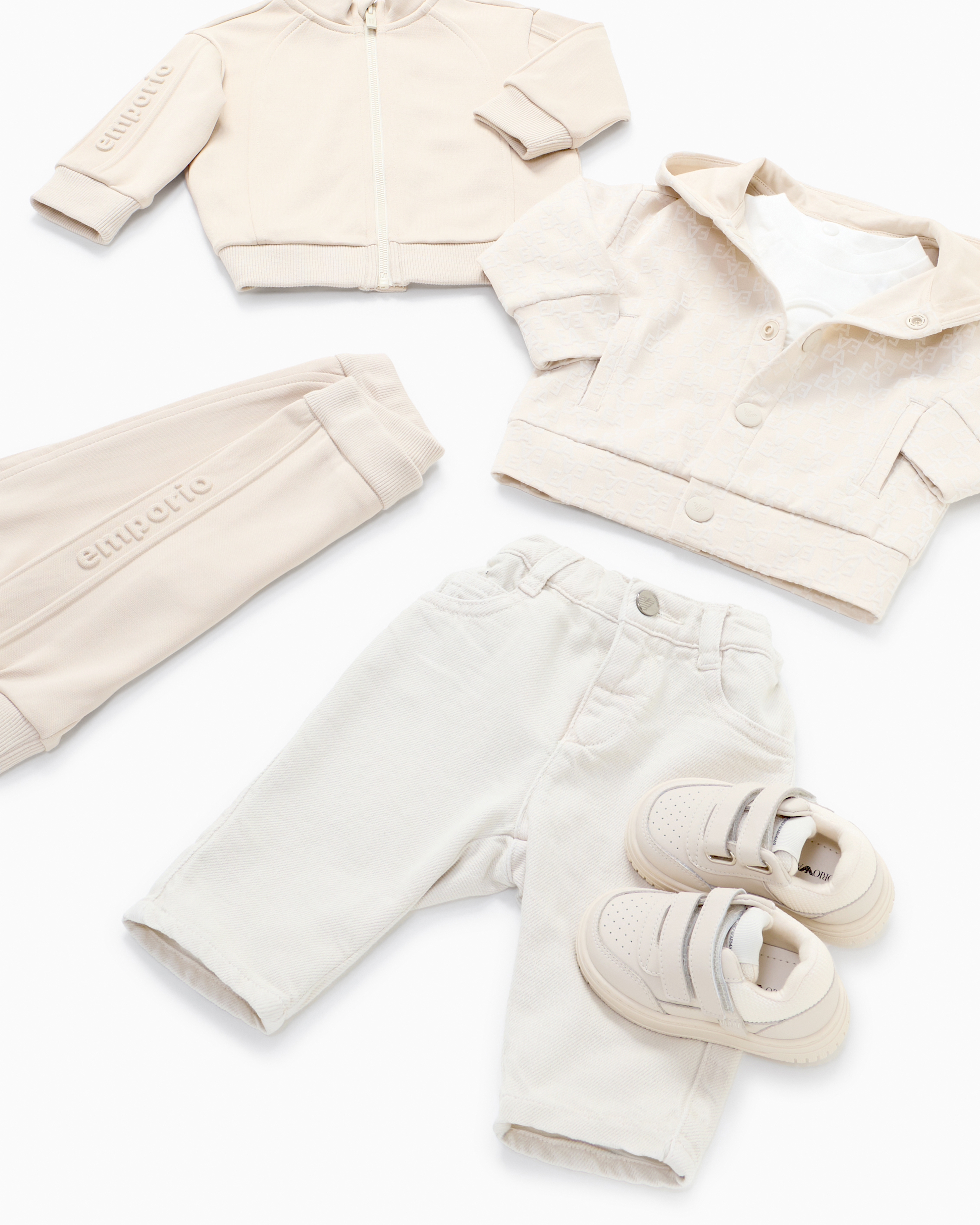 Emporio Armani - Drill jeans, Boy, Beige, Size: