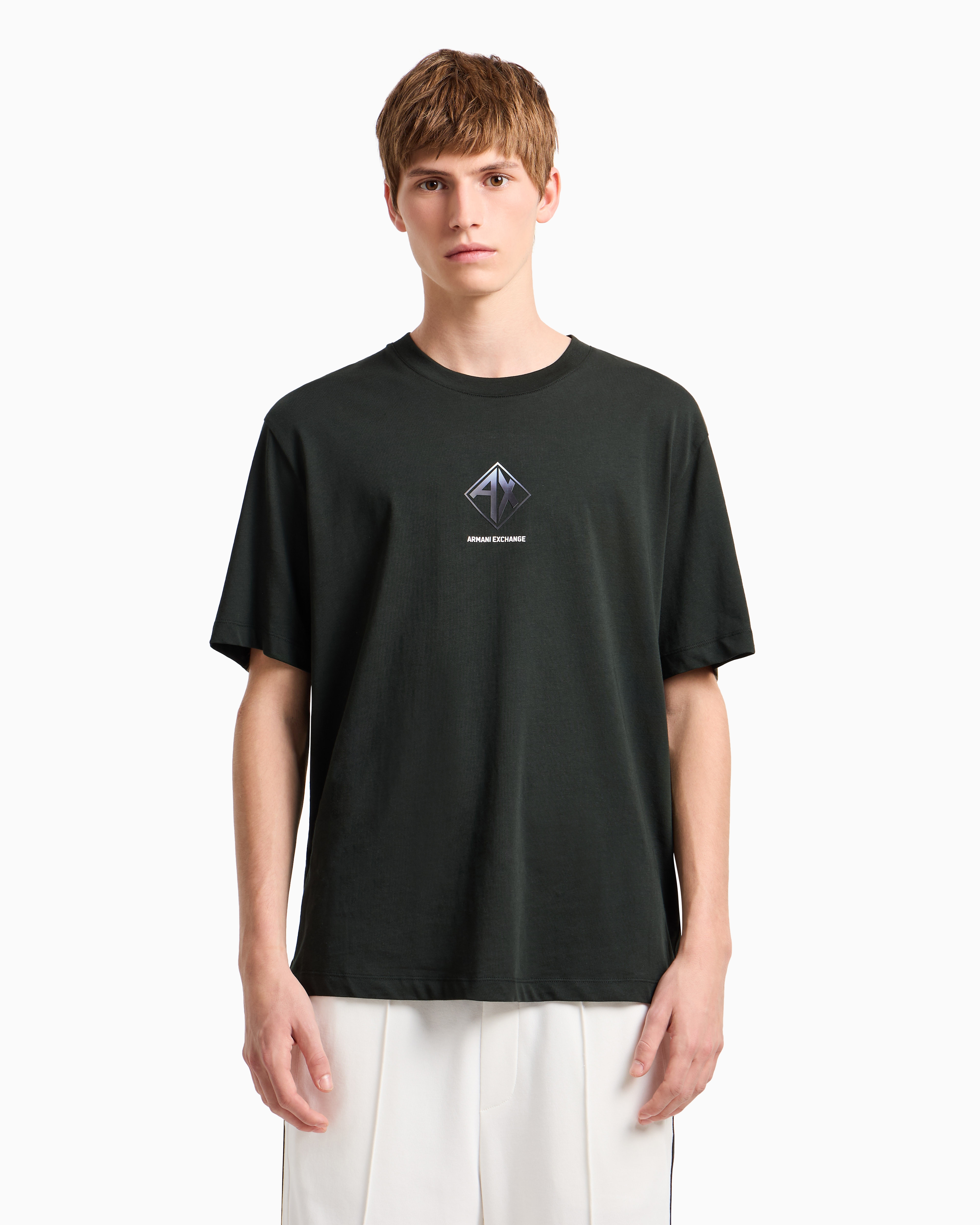 Regular fit T-shirt with logo print